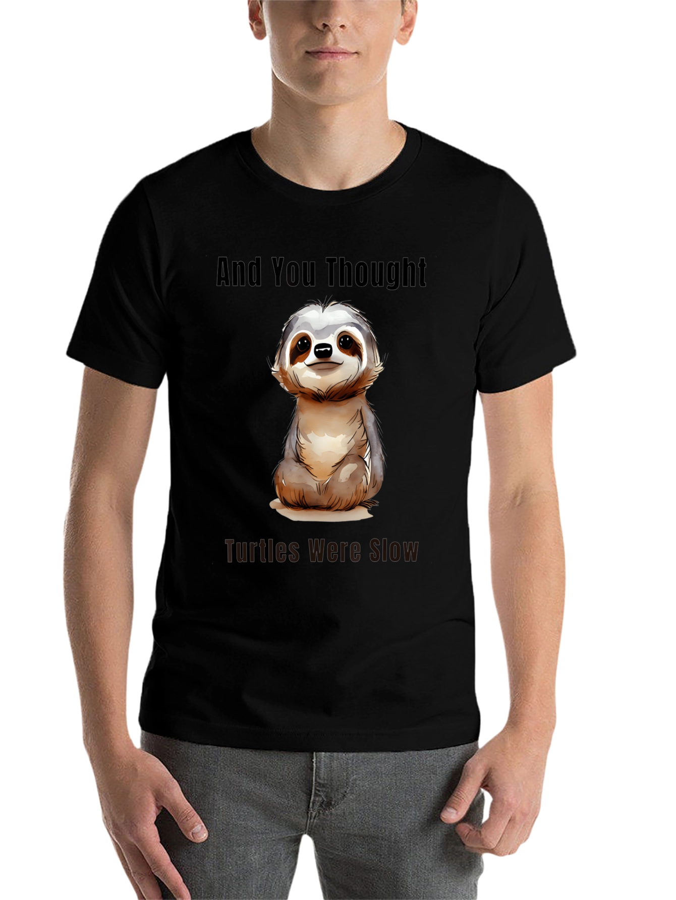 Black Sloth Graphic Tee - And You Thought Turtles Were Slow view 7