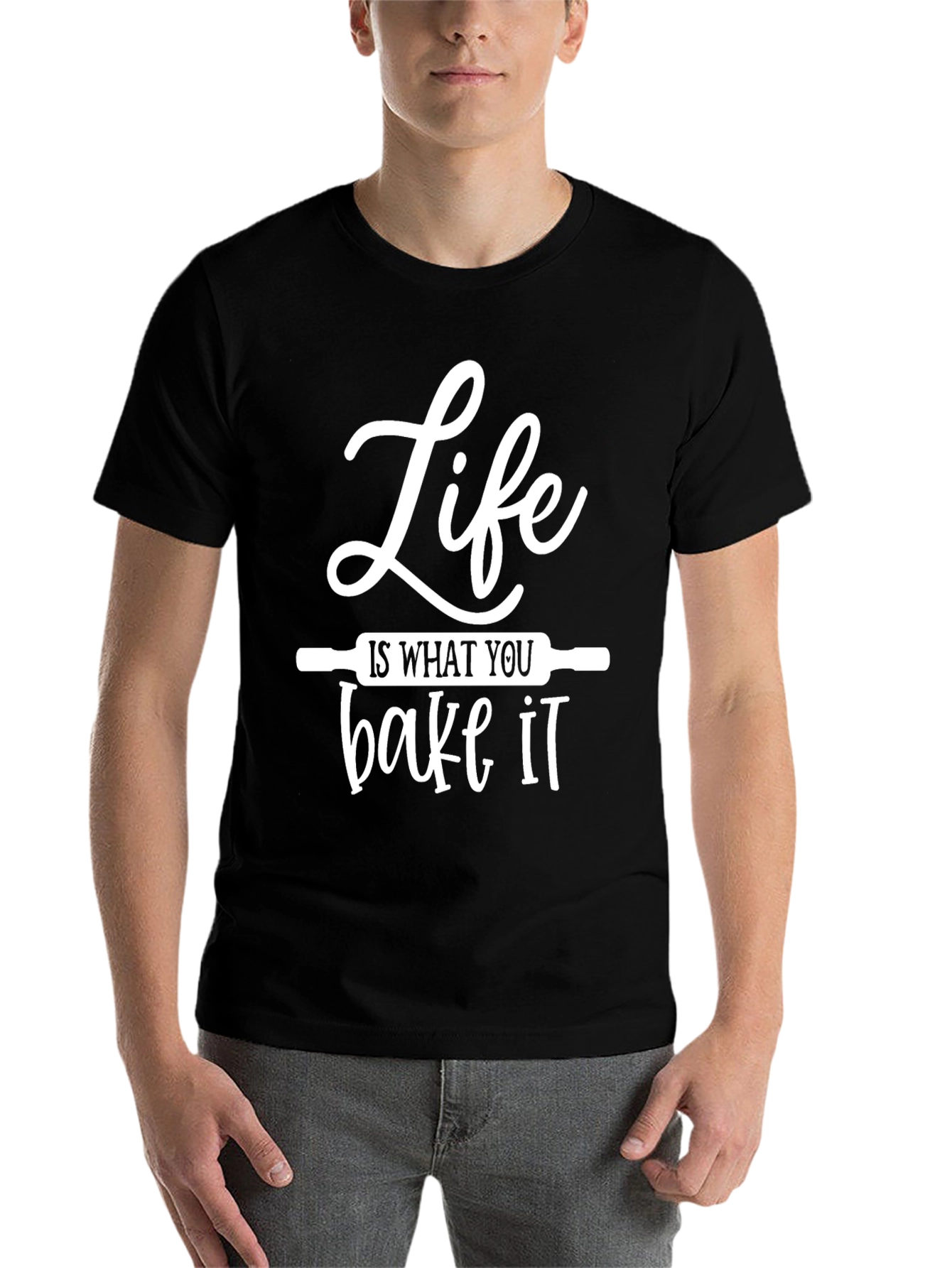 Black Life Is What You Bake It Funny T-Shirt view 7
