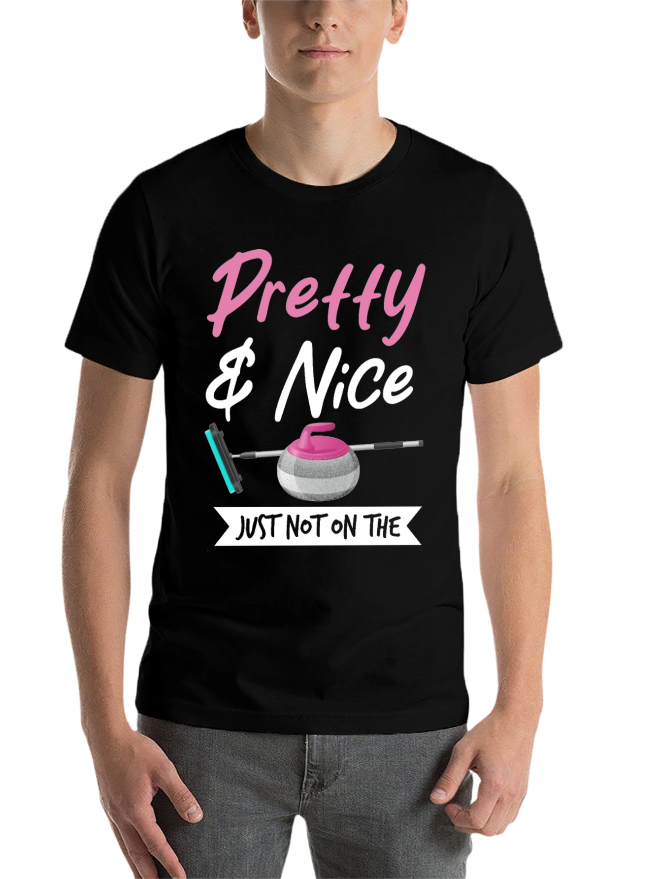 Black Pretty & Nice Curling T-Shirt view 7