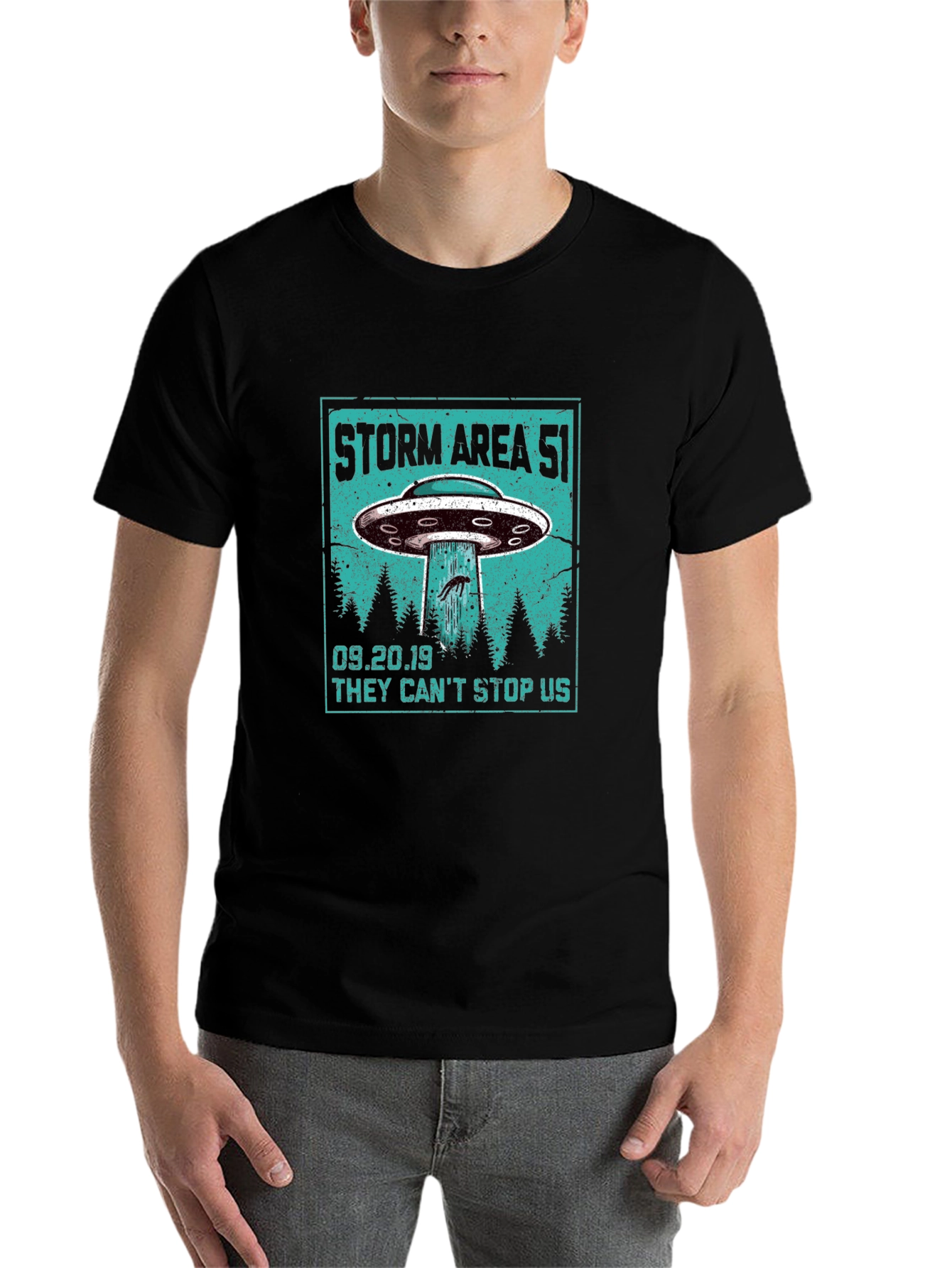 Storm Area 51 UFO Graphic Tee - 7