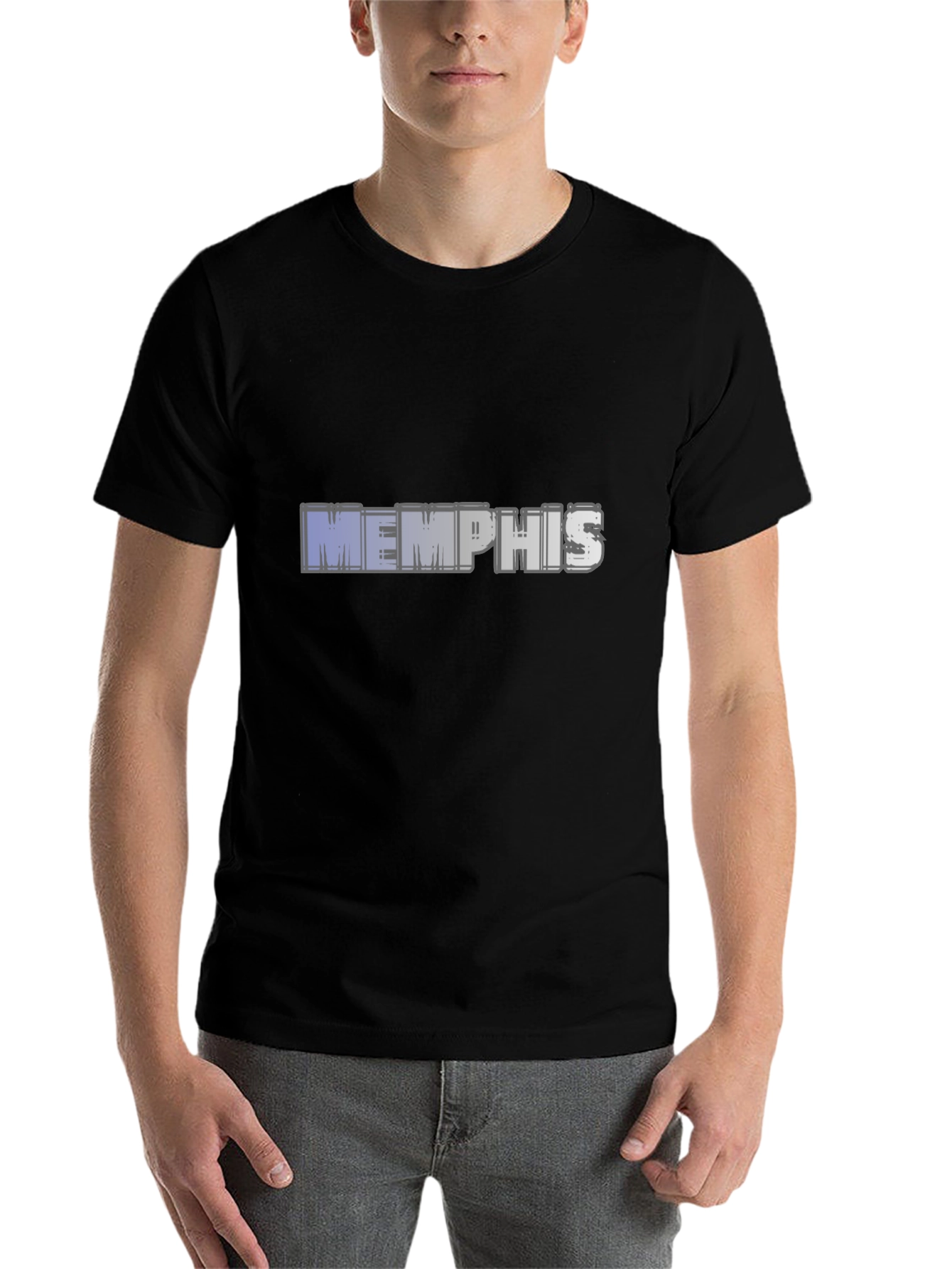 Black Memphis Graphic T-Shirt view 7