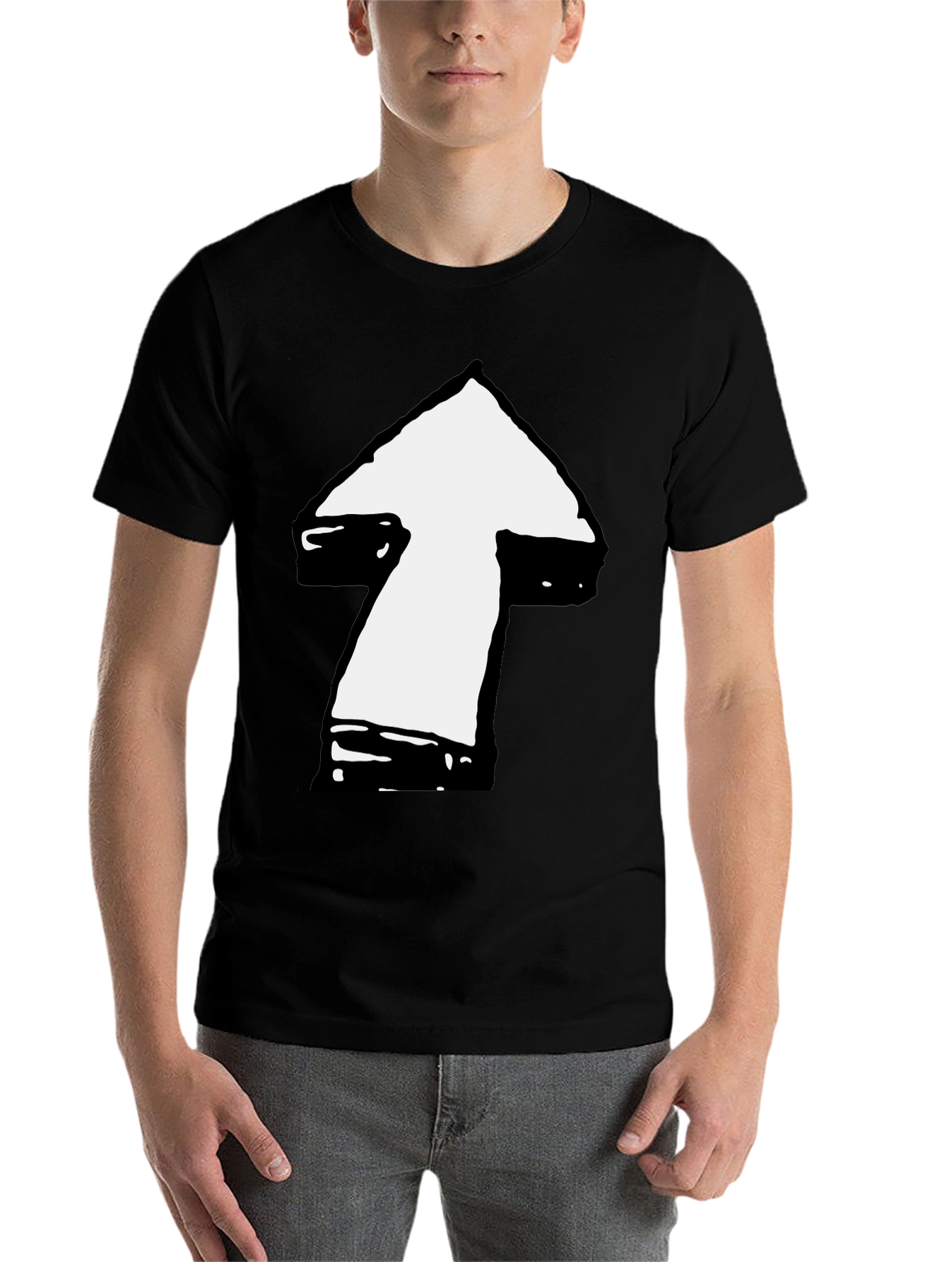 Black Arrow Graphic T-Shirt - Casual Style view 7