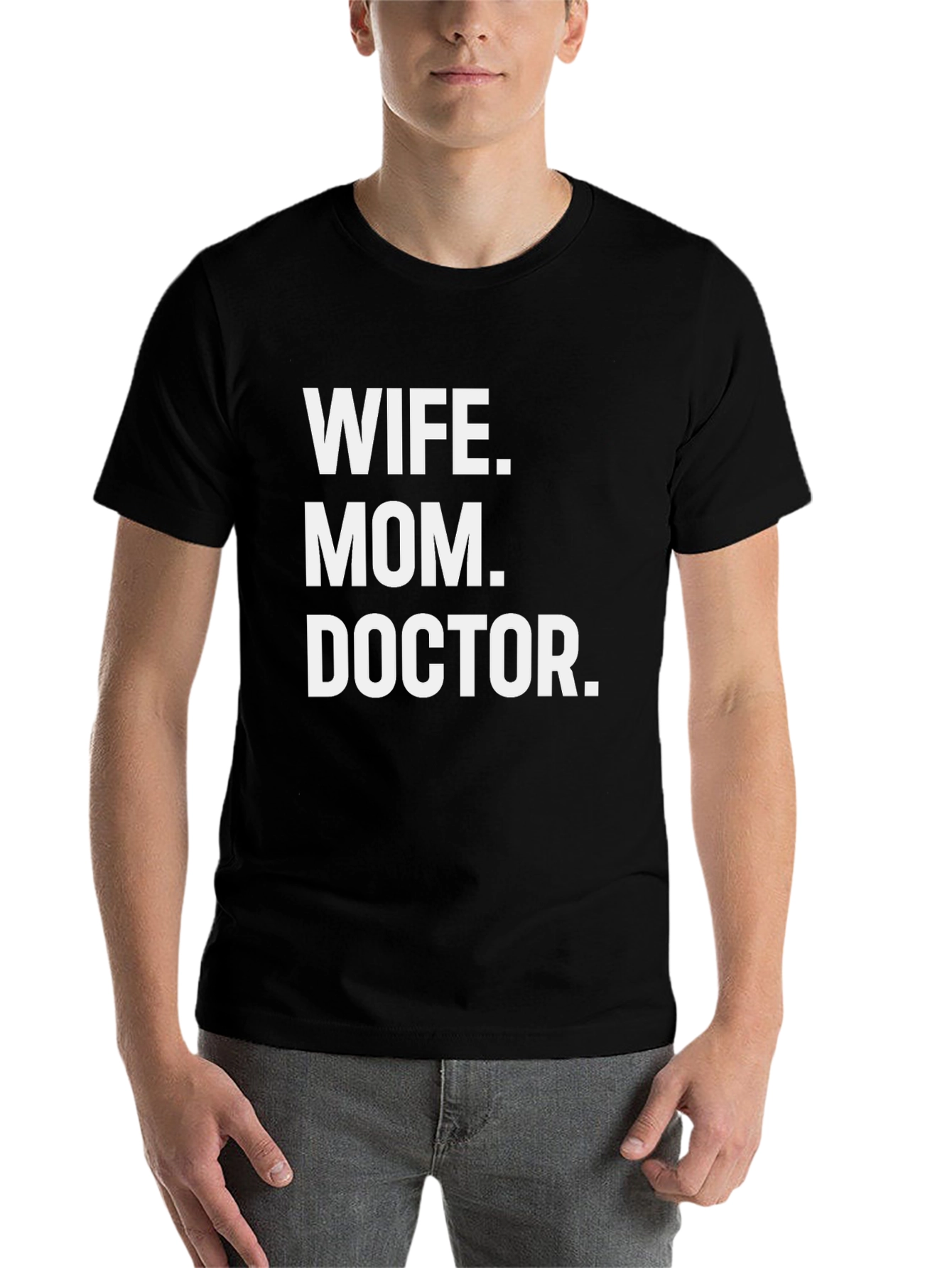 Black Wife, Mom, Doctor T-Shirt - Perfect Gift for Superwomen view 7