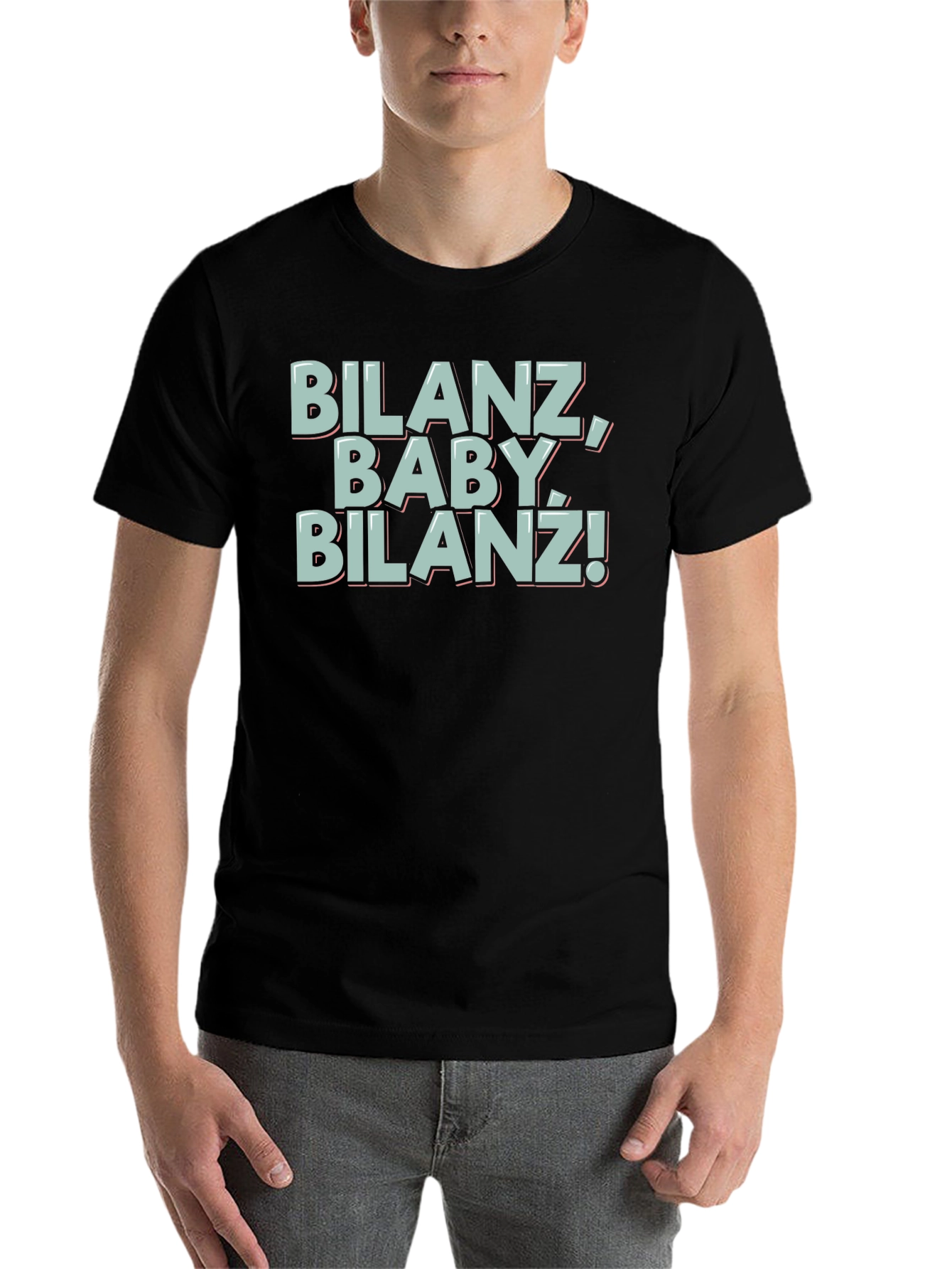 Black Bilanz Baby Bilanz! Black Graphic T-Shirt view 7