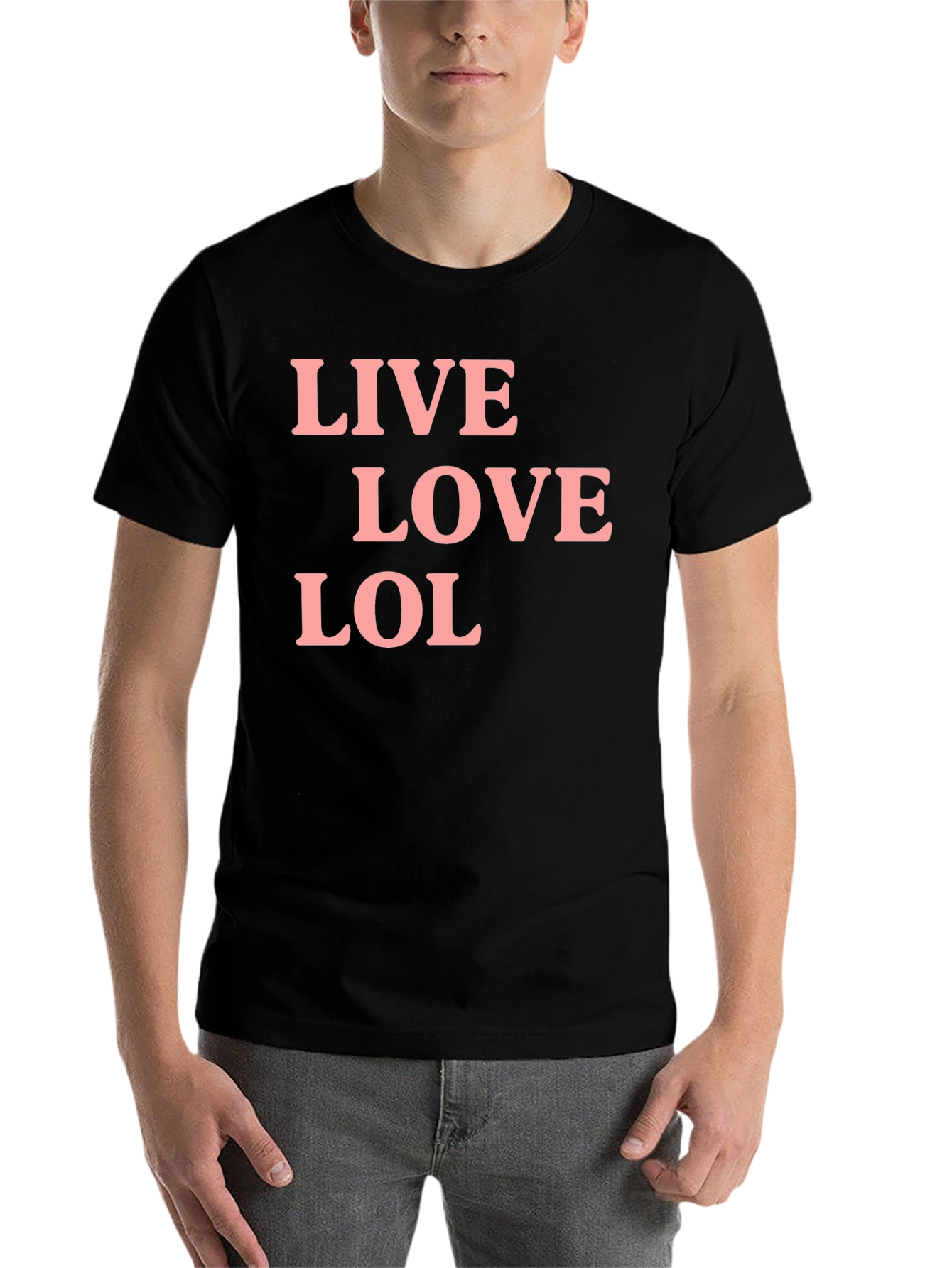Black Live Love LOL Graphic Tee view 7
