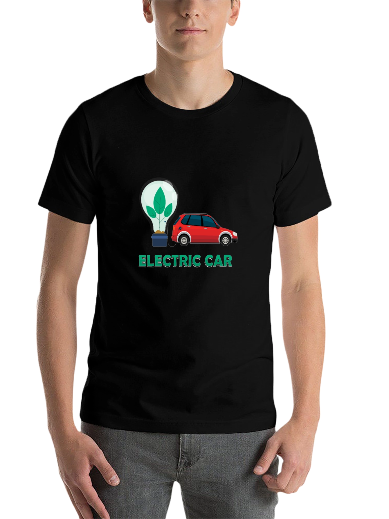 Electric Car Graphic Tee - Eco-Friendly Fashion - 7