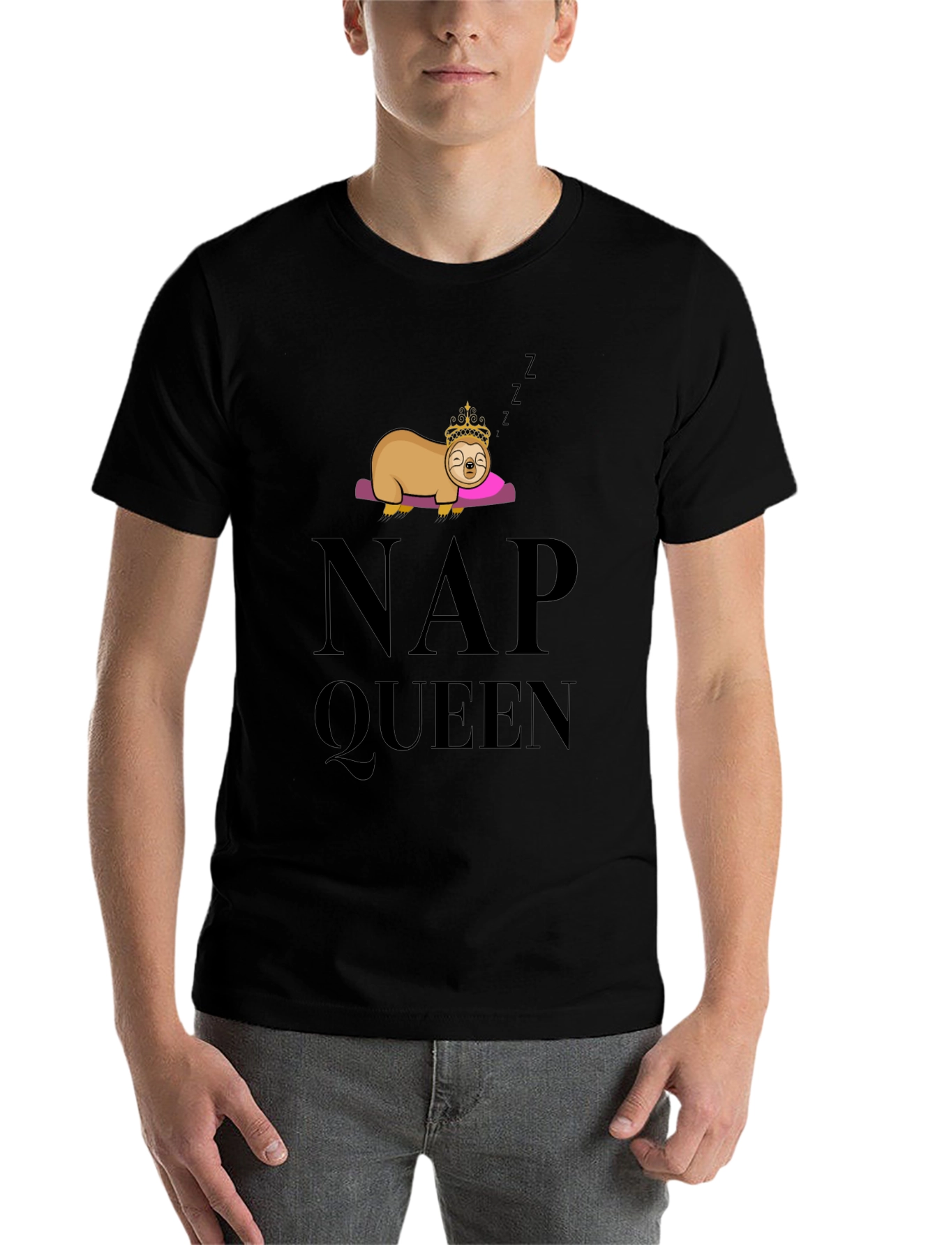 Black Nap Queen Sloth T-Shirt view 7