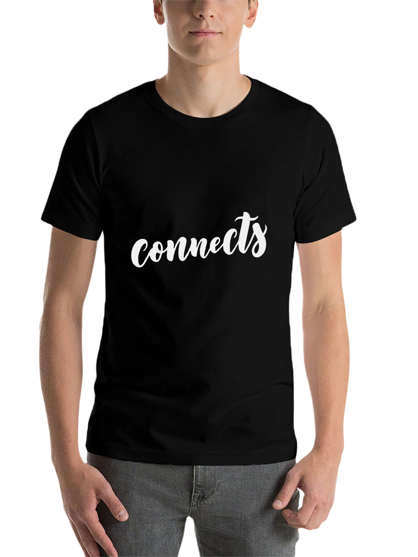 Black Connects Black Tee - Stylish & Comfortable Casual Wear view 7