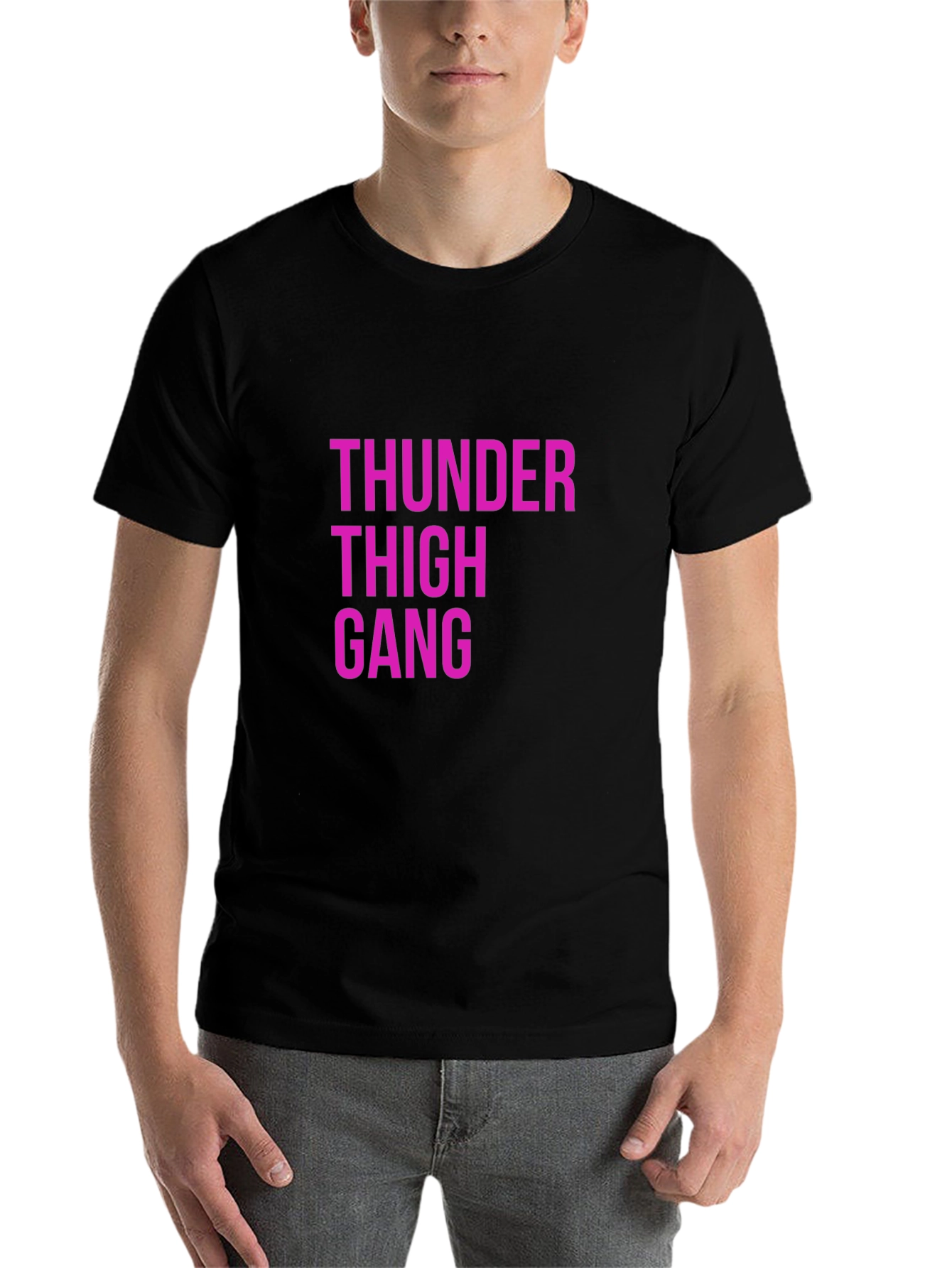 Black Thunder Thigh Gang Graphic Tee view 7