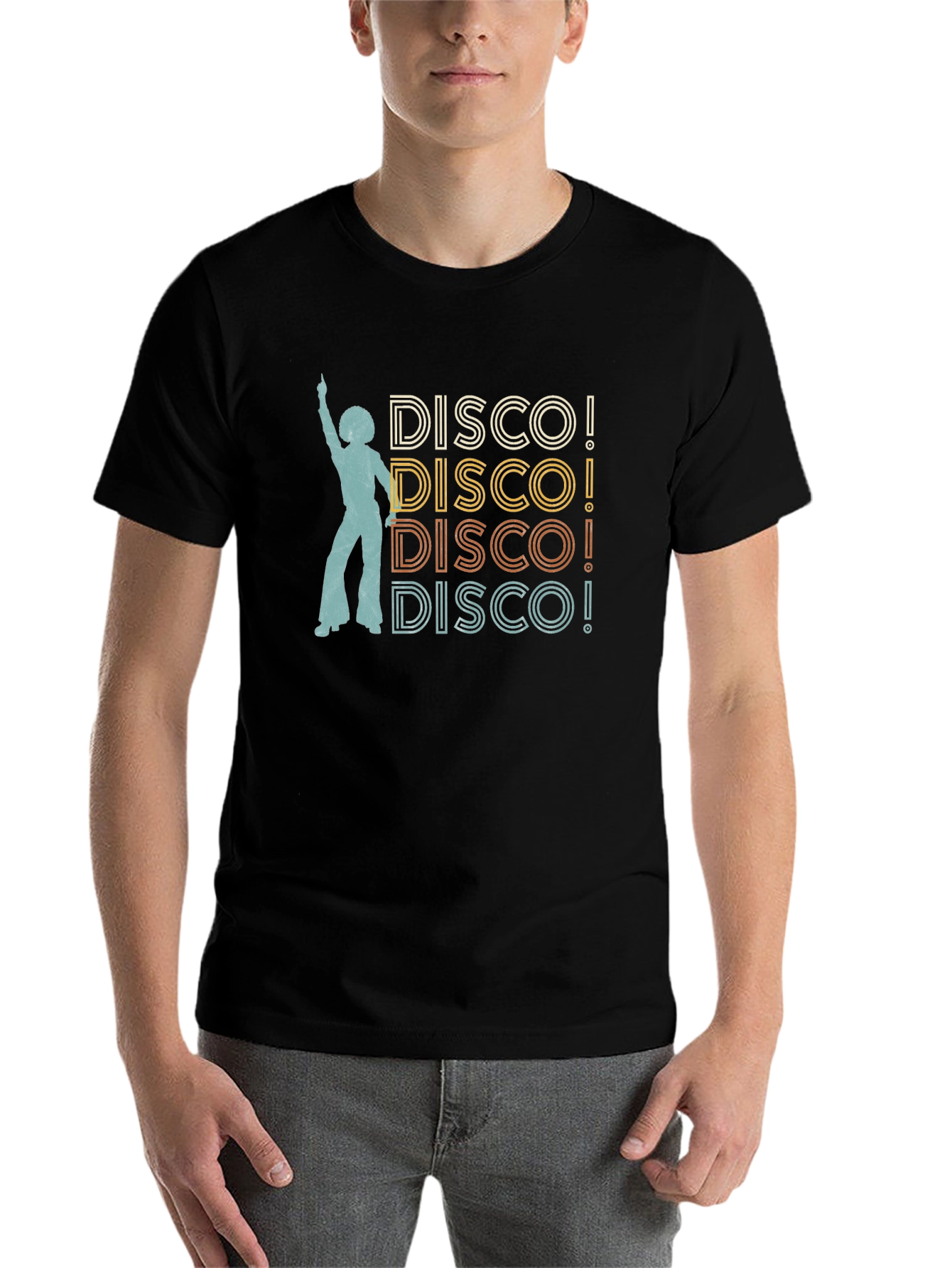 Black Retro Disco T-Shirt view 7