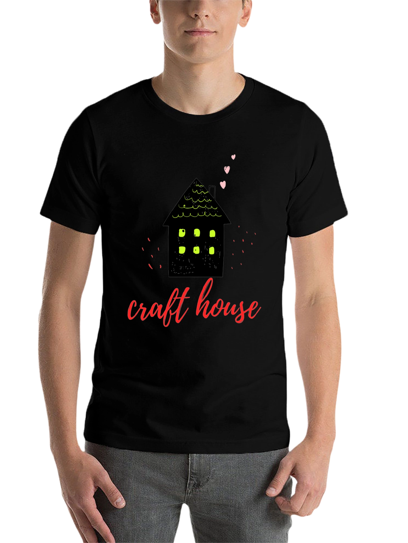 Black Craft House Graphic Tee - Cozy & Creative view 7