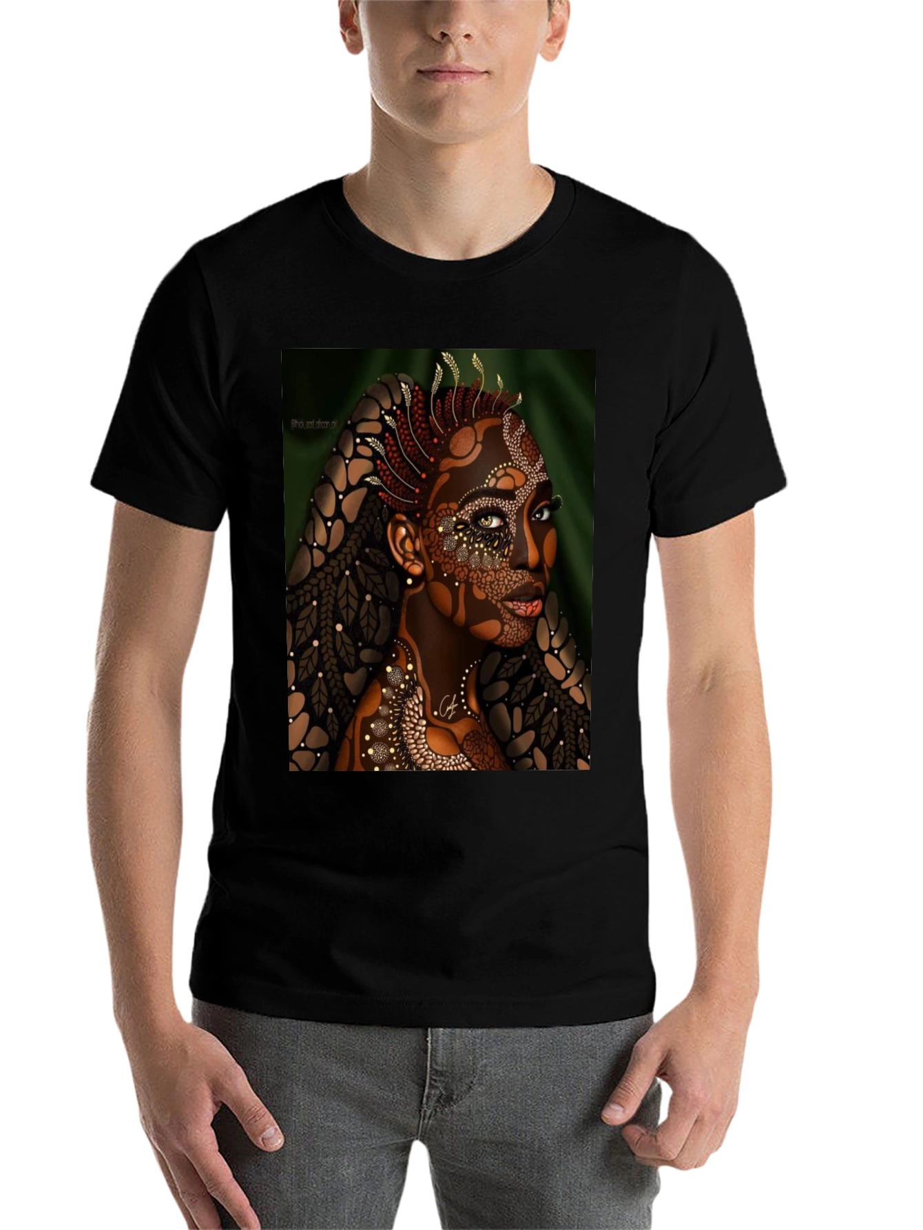 Artistic Woman Portrait Graphic T-Shirt - 7
