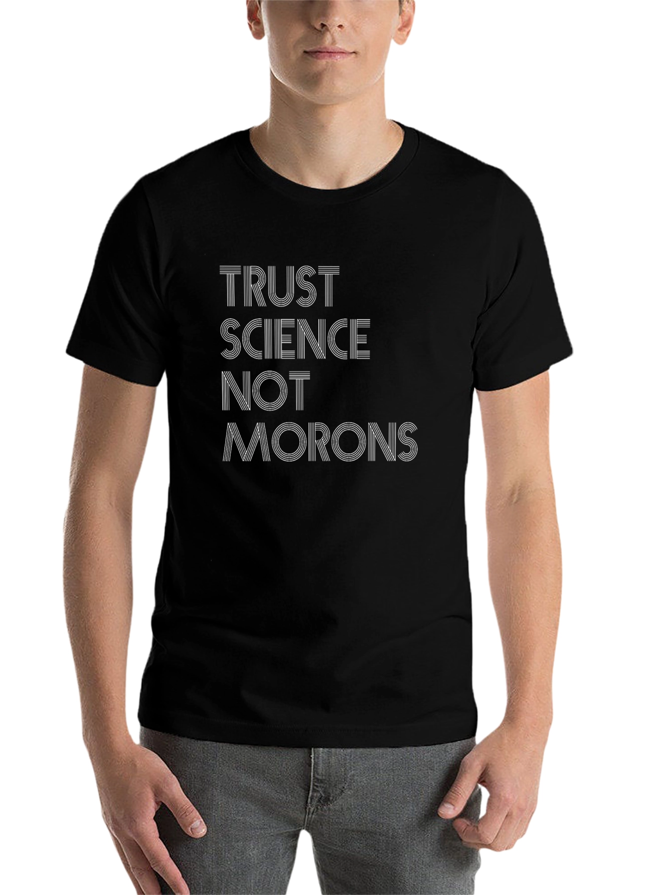 Black Trust Science Tee - Black Graphic T-Shirt view 7