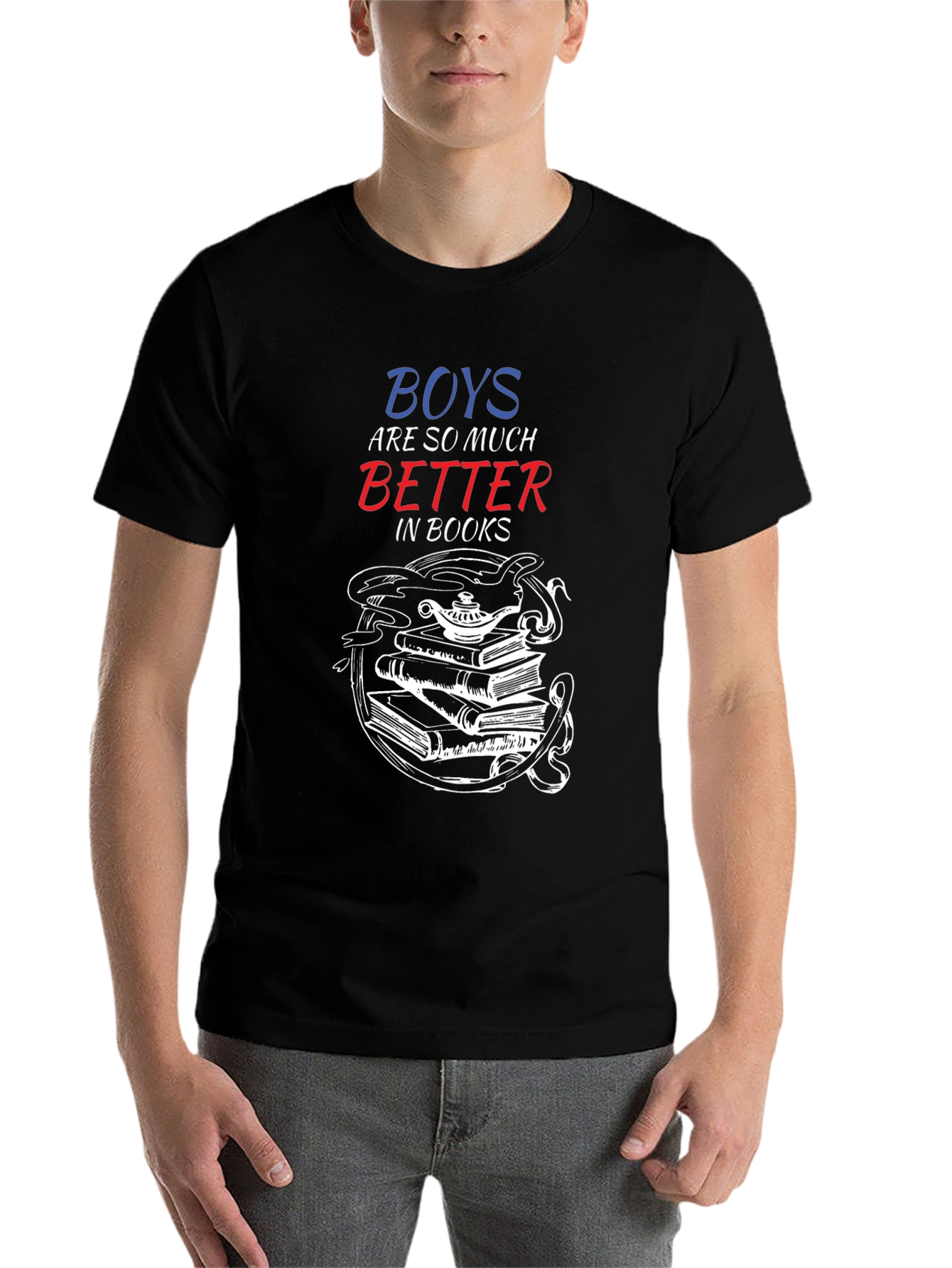Black Boys are So Much Better In Books T-Shirt view 7