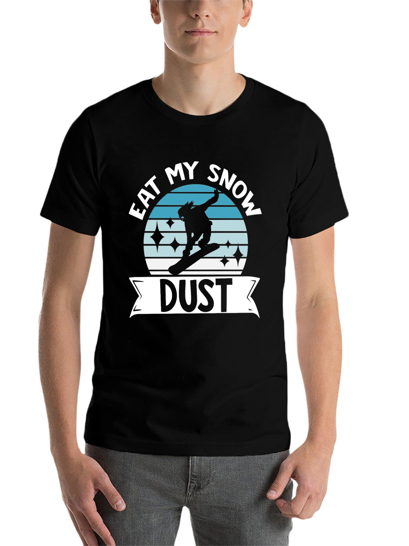 Black Eat My Snow Dust Graphic Tee view 7