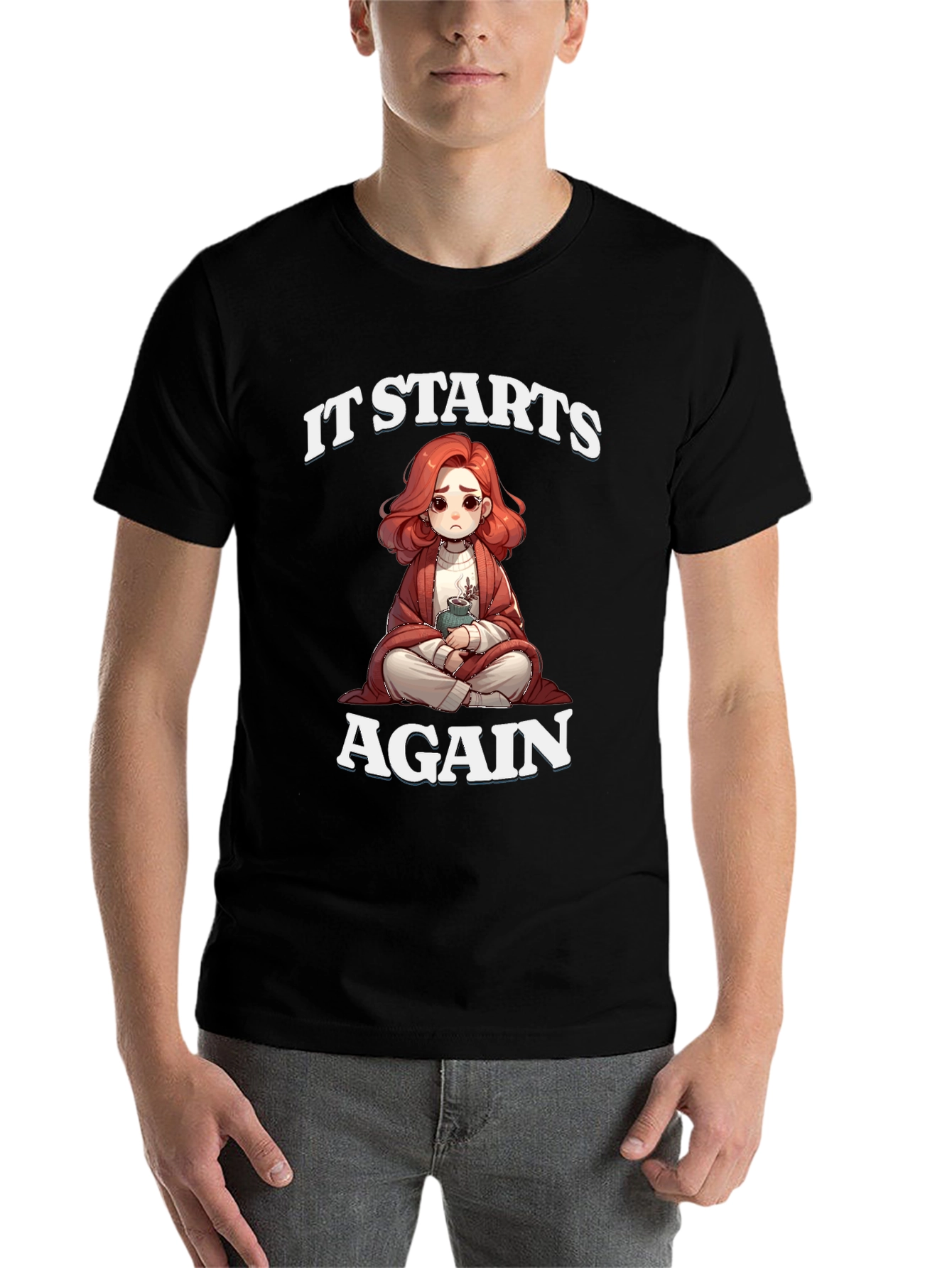 Black It Starts Again Graphic Tee view 7