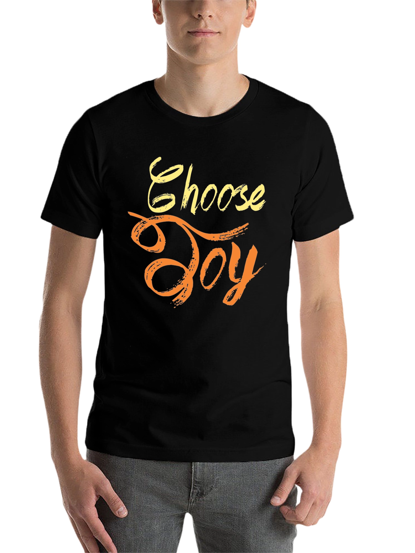 Black Choose Joy Graphic T-Shirt view 7