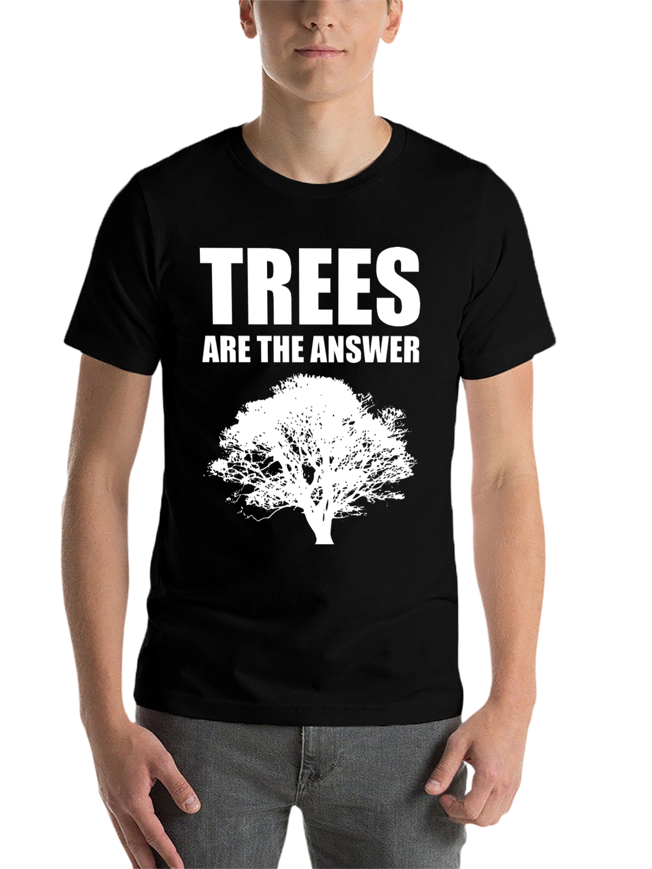 Black Trees Are The Answer - Unisex Graphic Tee view 7