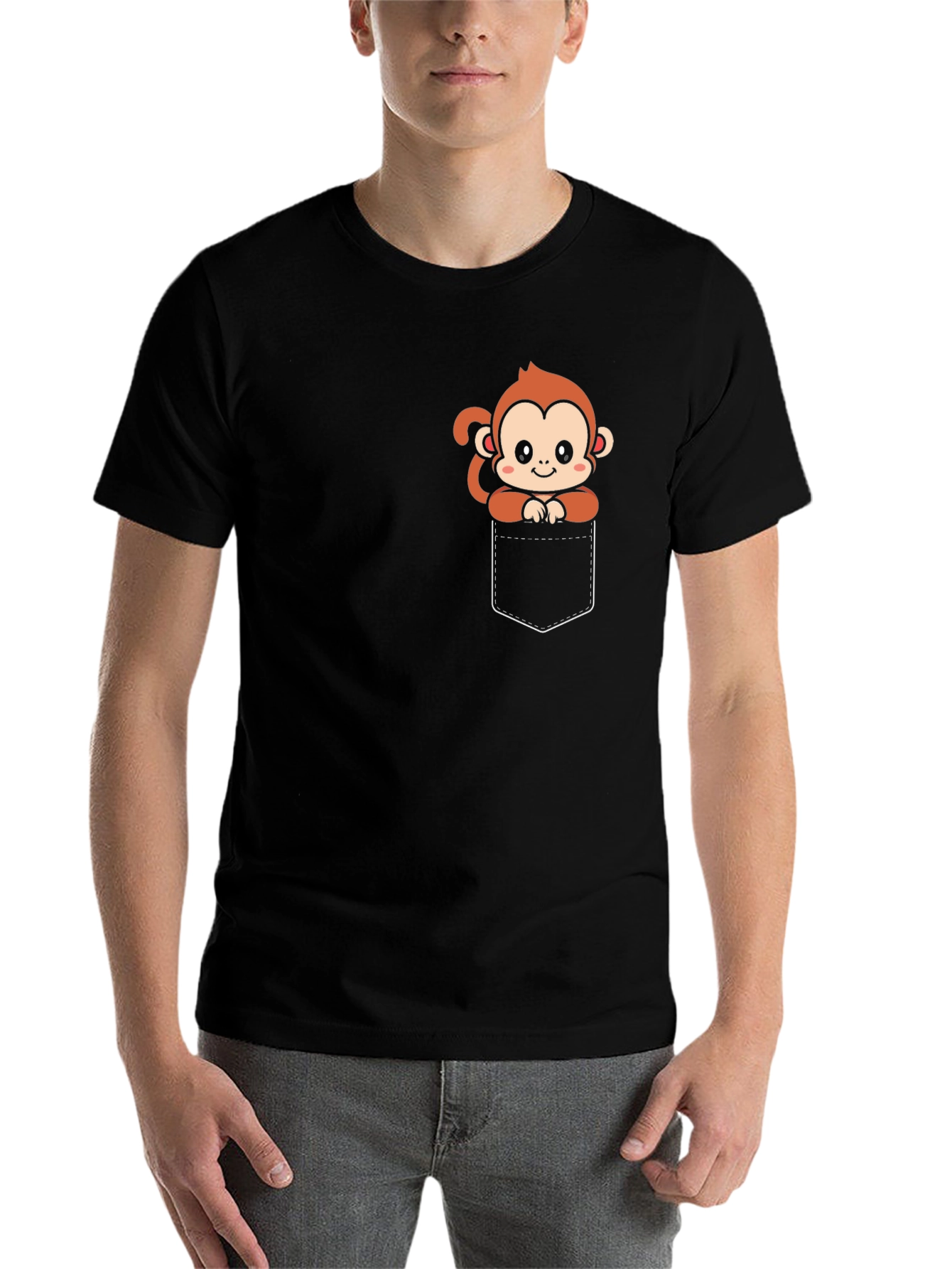 Black Monkey Pocket Graphic Tee view 7