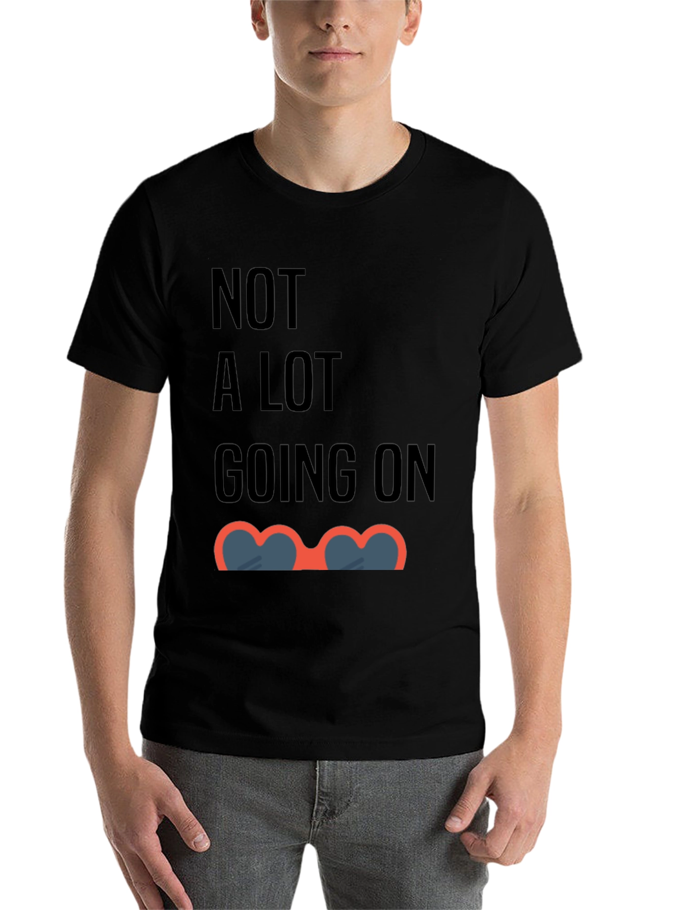 Black Funny 'Not A Lot Going On' Graphic Tee view 7