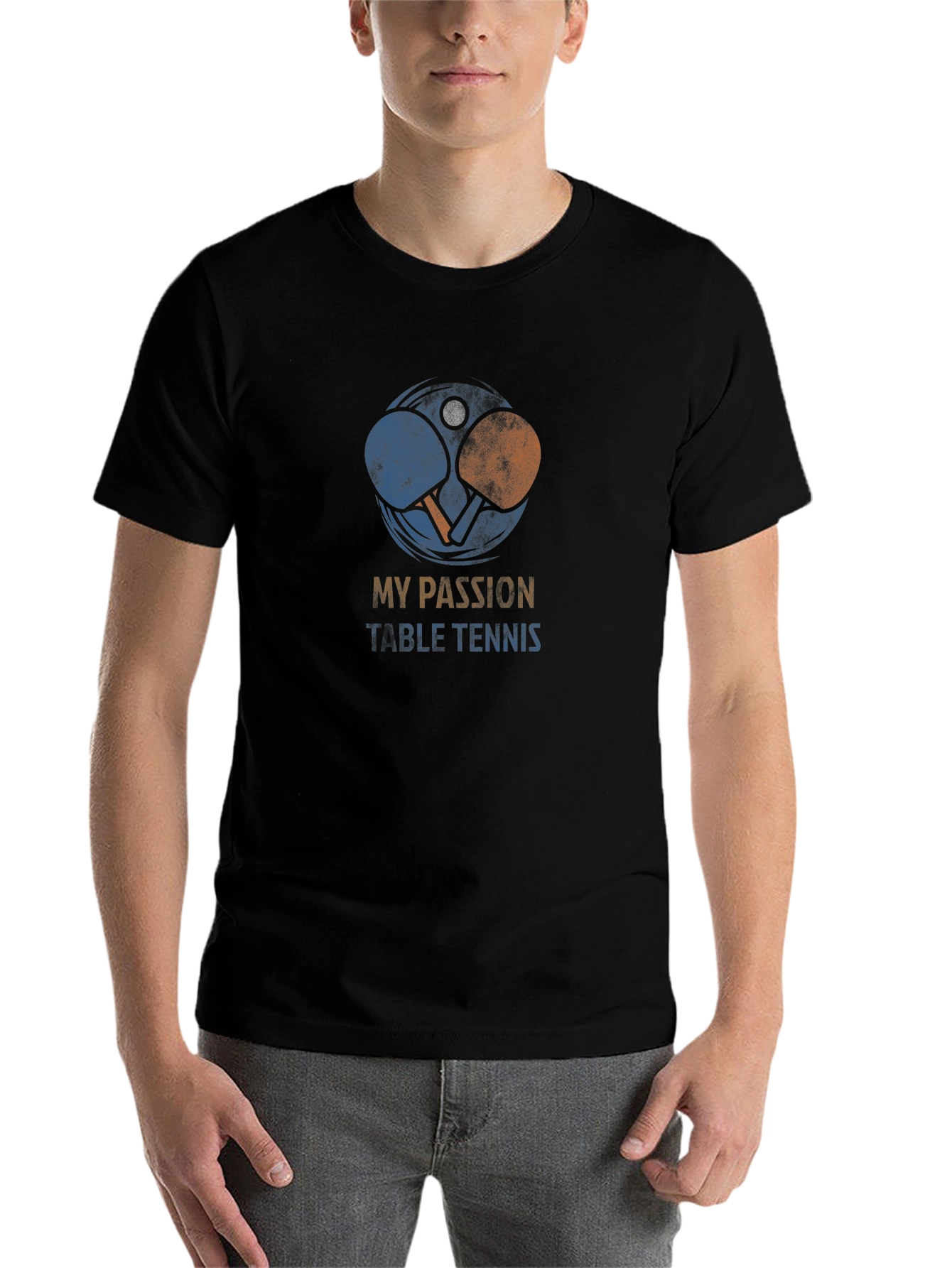 Black My Passion Table Tennis Graphic Tee view 7