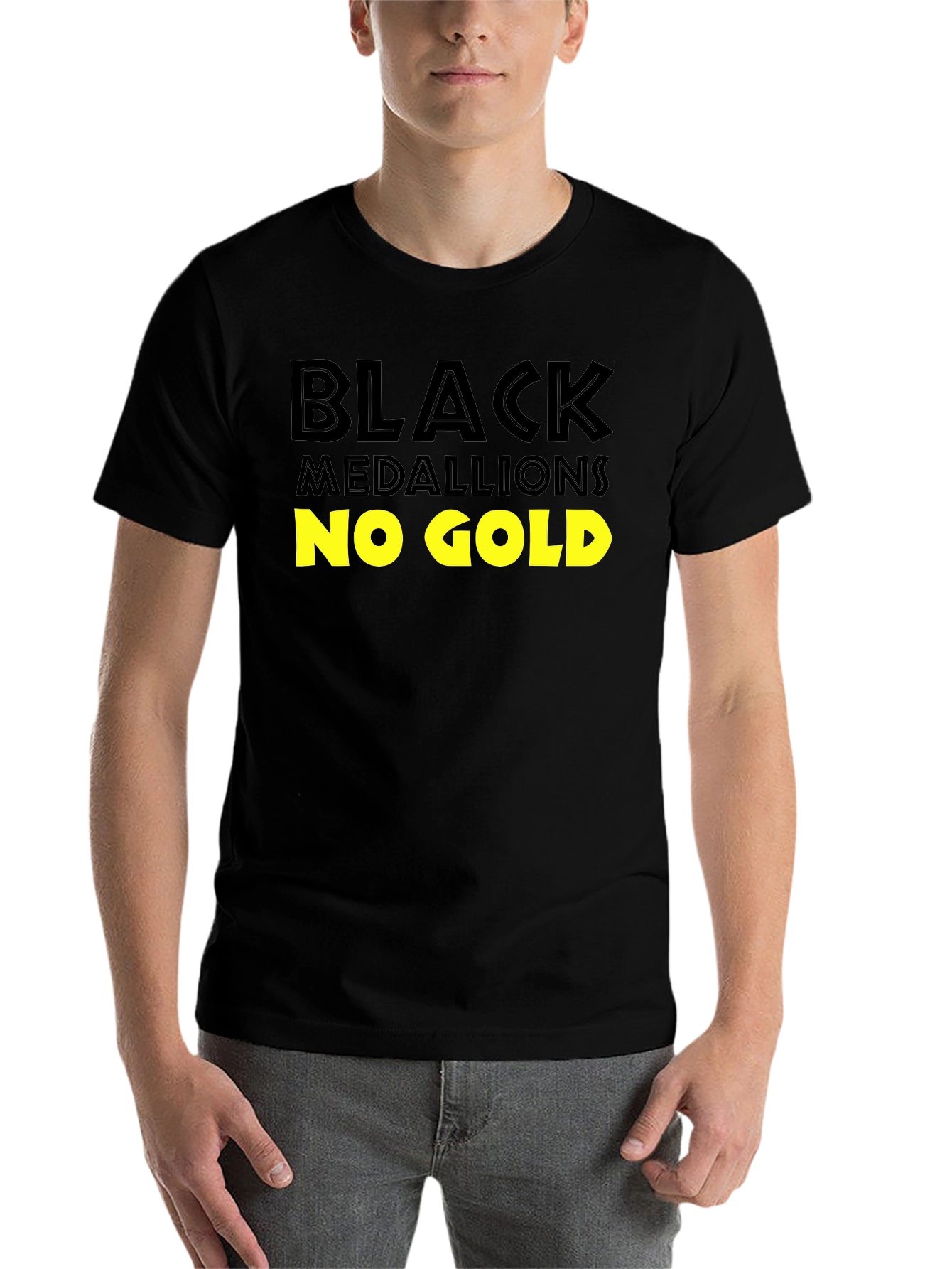 Black Black Medallions No Gold T-Shirt view 7