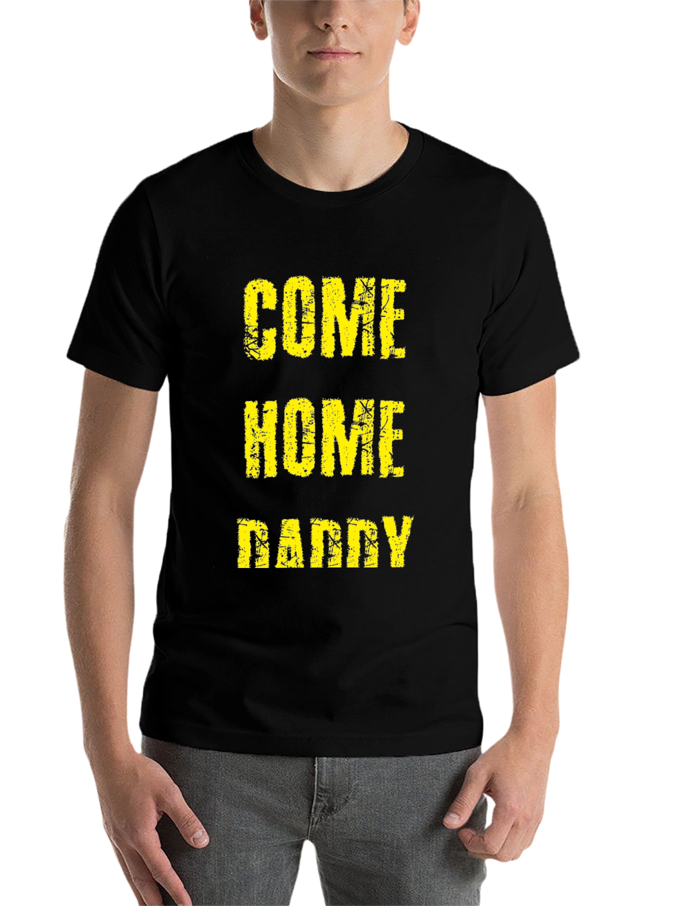 Black Come Home Daddy Tee - Black Graphic T-Shirt view 7