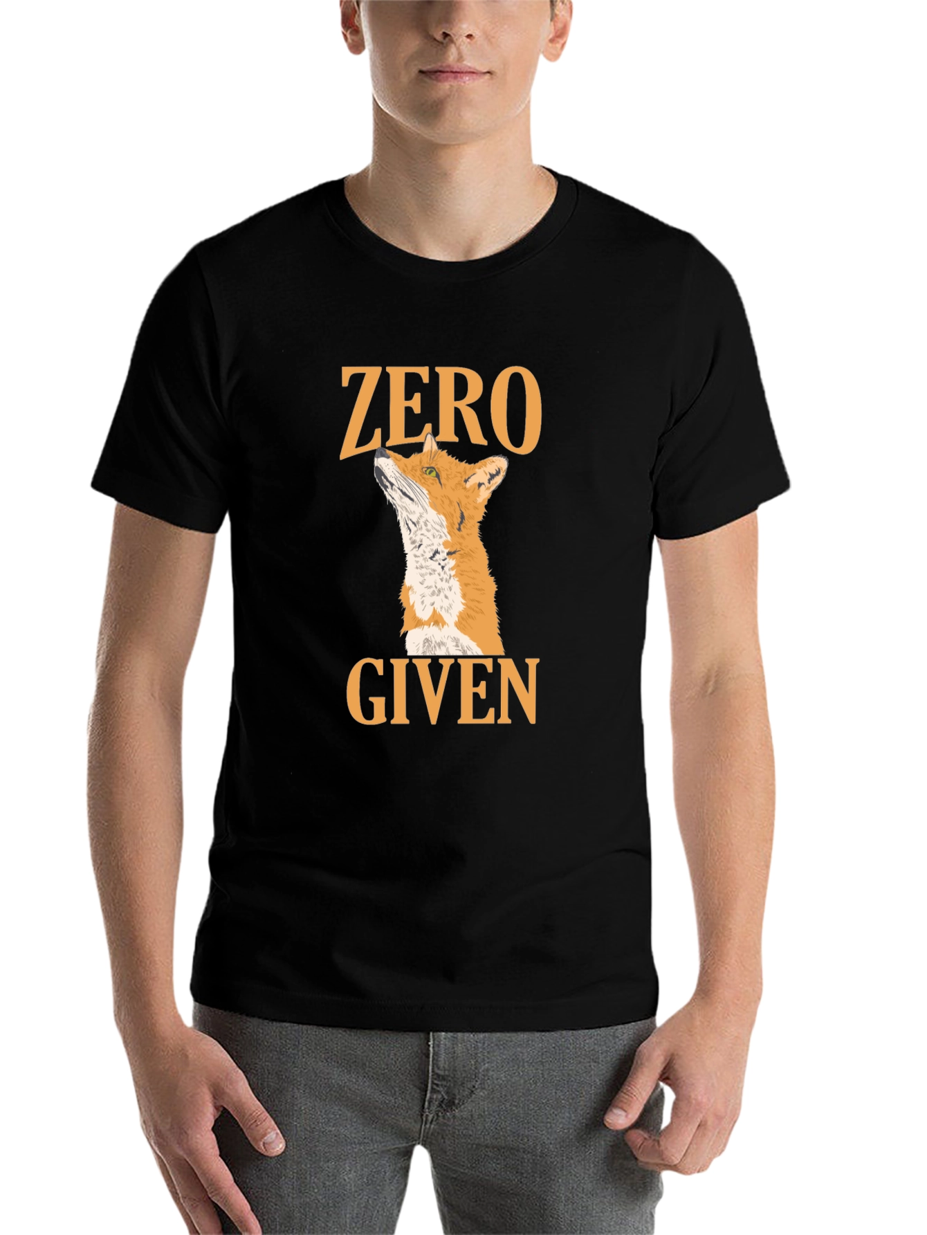 Black Zero Fox Given Black T-Shirt view 7