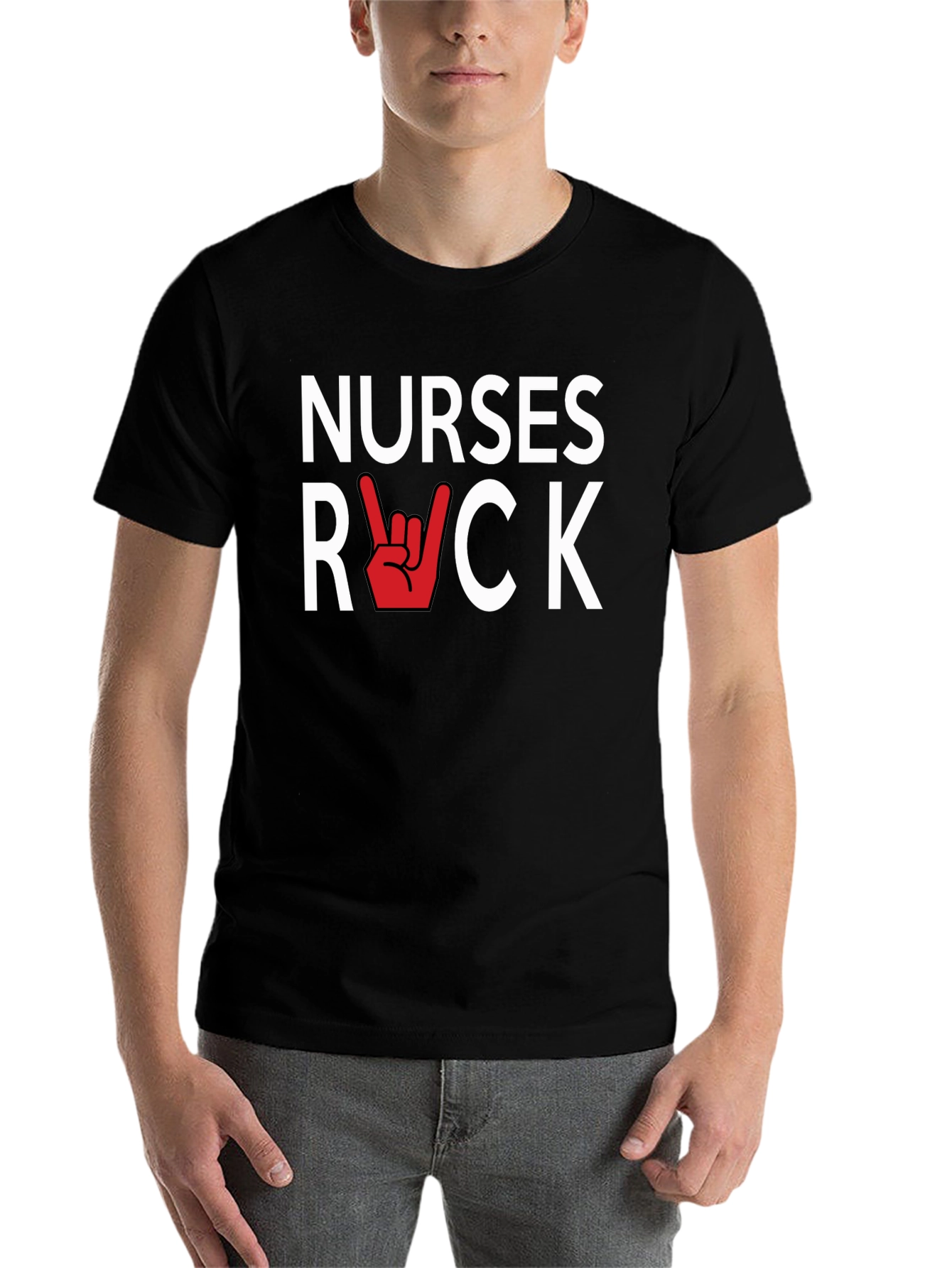 Black Nurses Rock Graphic Tee - Stylish & Comfortable view 7