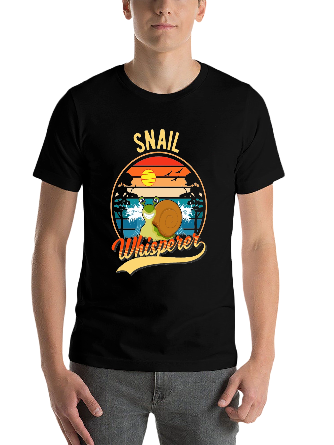 Black Snail Whisperer Graphic Tee view 7