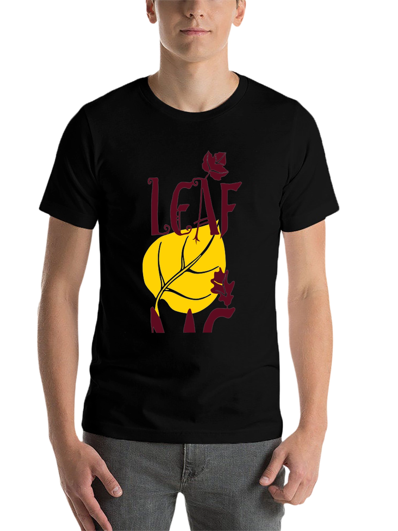 Black Leaf It All Behind Graphic Tee view 7