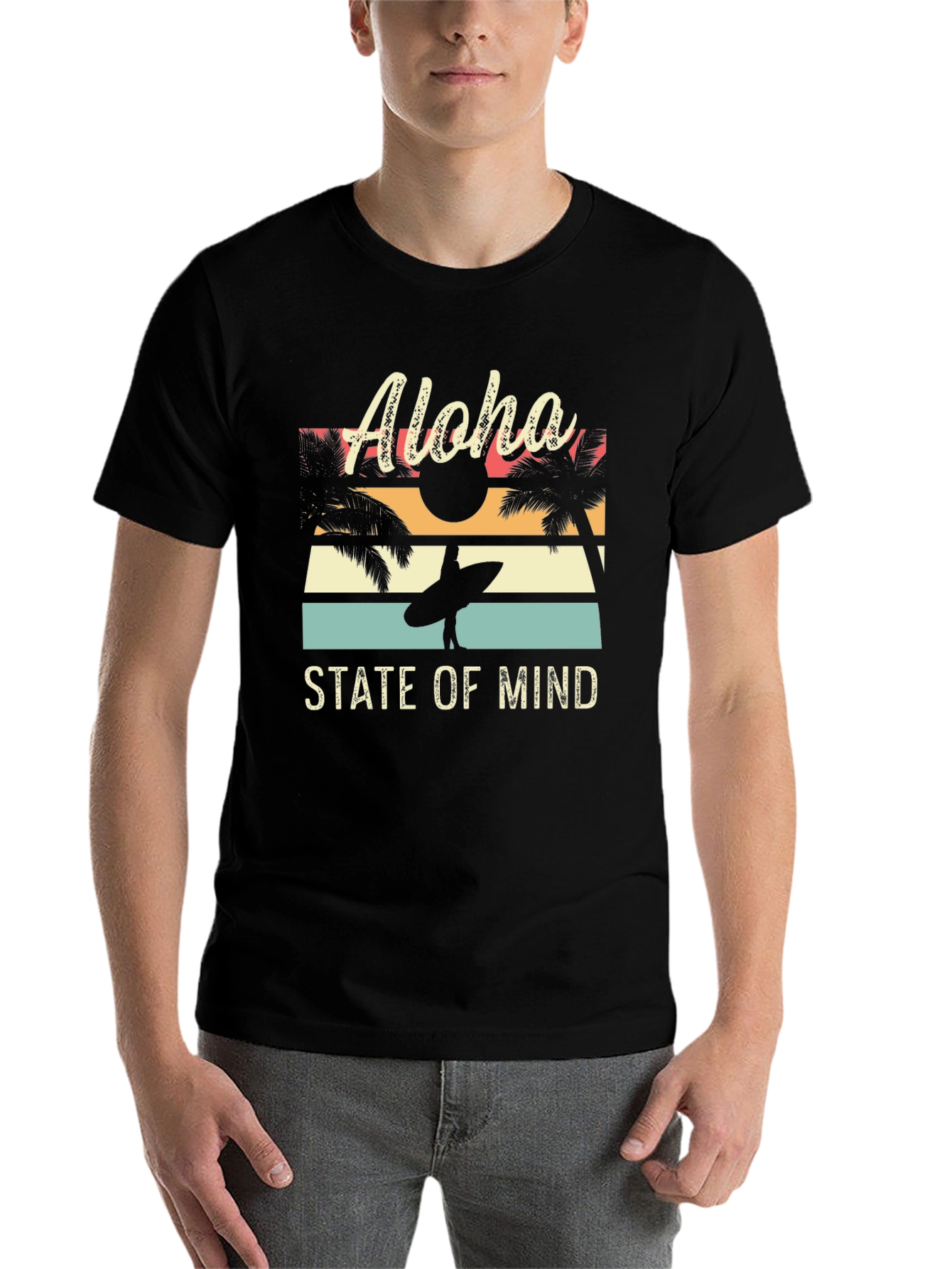 Black Aloha State of Mind T-Shirt view 7