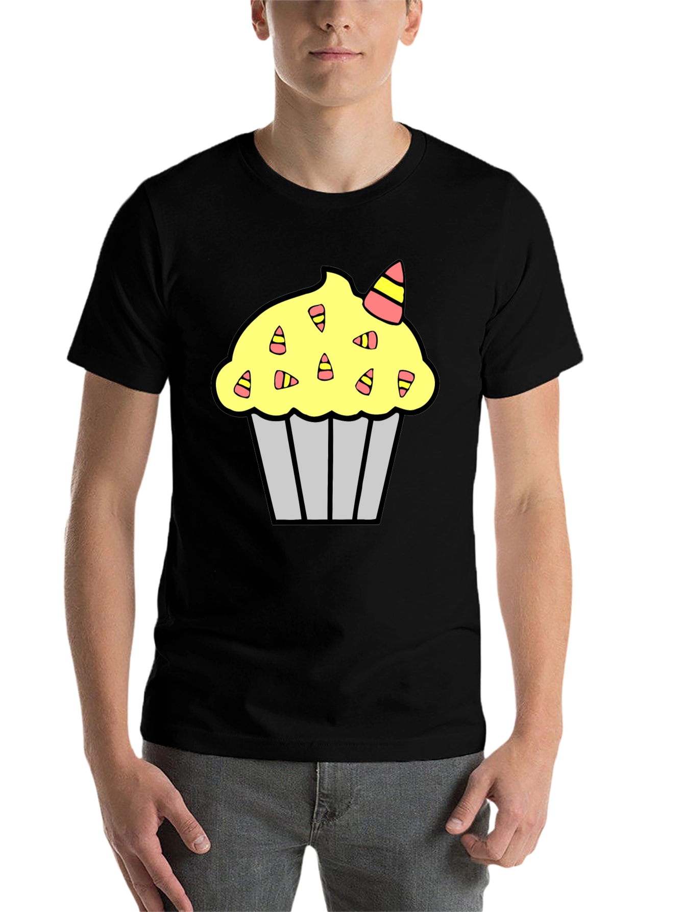Black Cupcake Graphic T-Shirt view 7