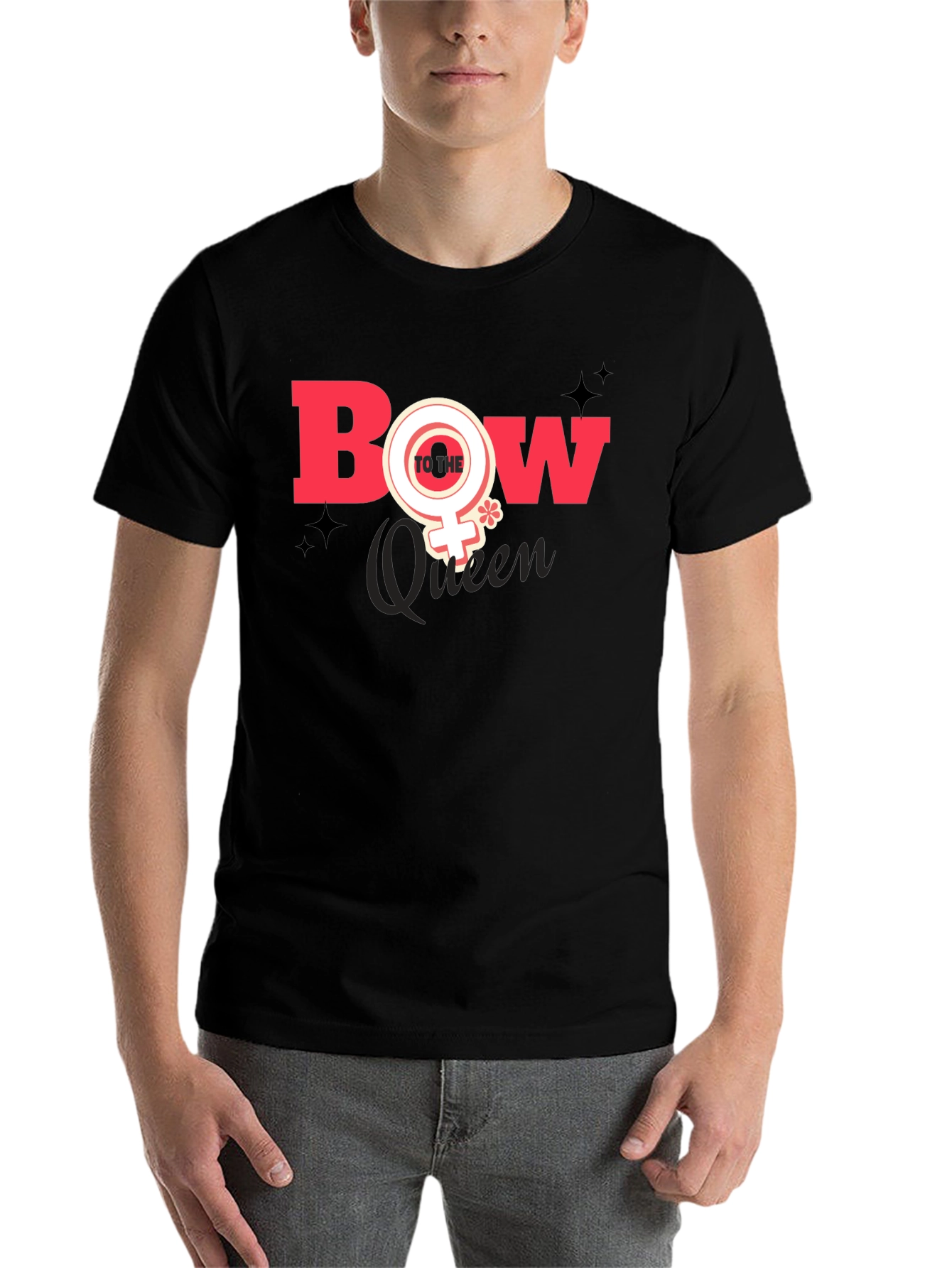 Black Bow To The Queen T-Shirt Black view 7