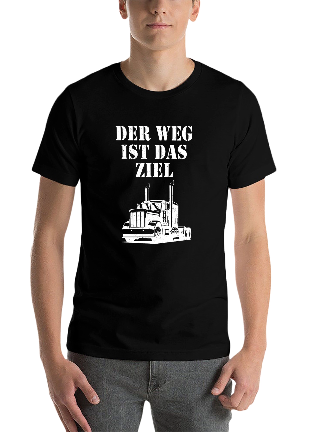 Black Der Weg T-Shirt: Trucker's Philosophy view 7