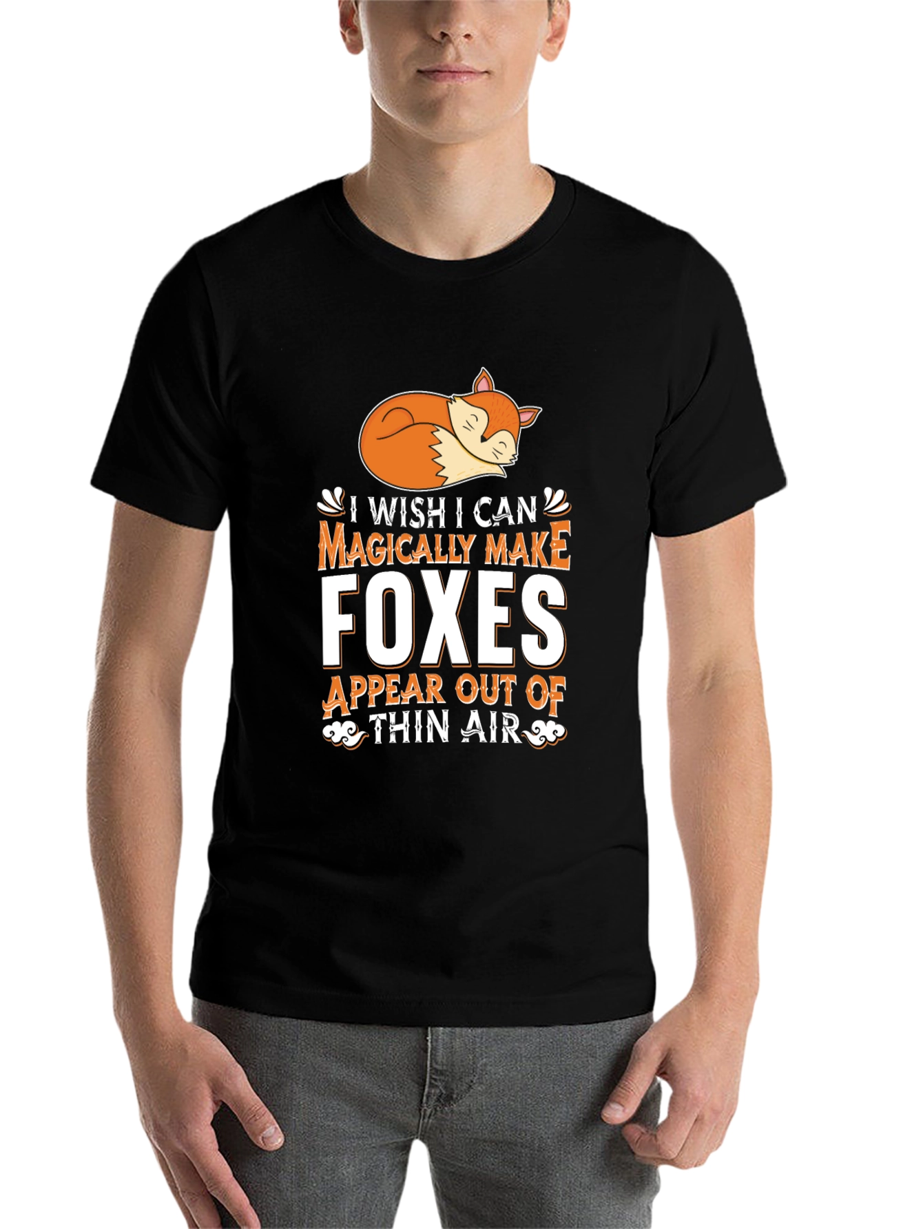 Black Magically Make Foxes Appear T-Shirt view 7