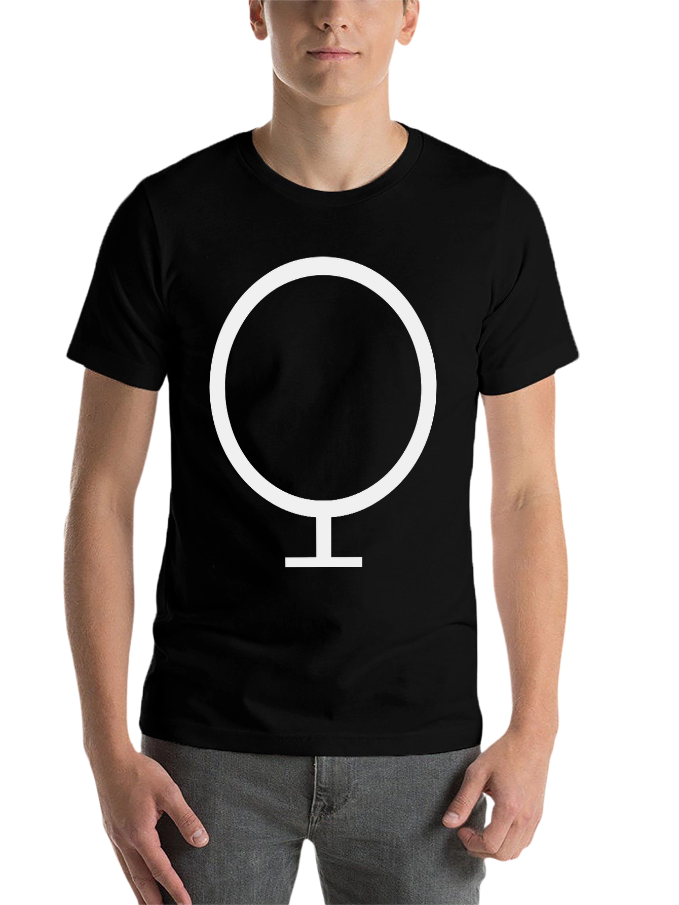 Black Venus Symbol T-Shirt - Stylish & Comfortable Tee view 7
