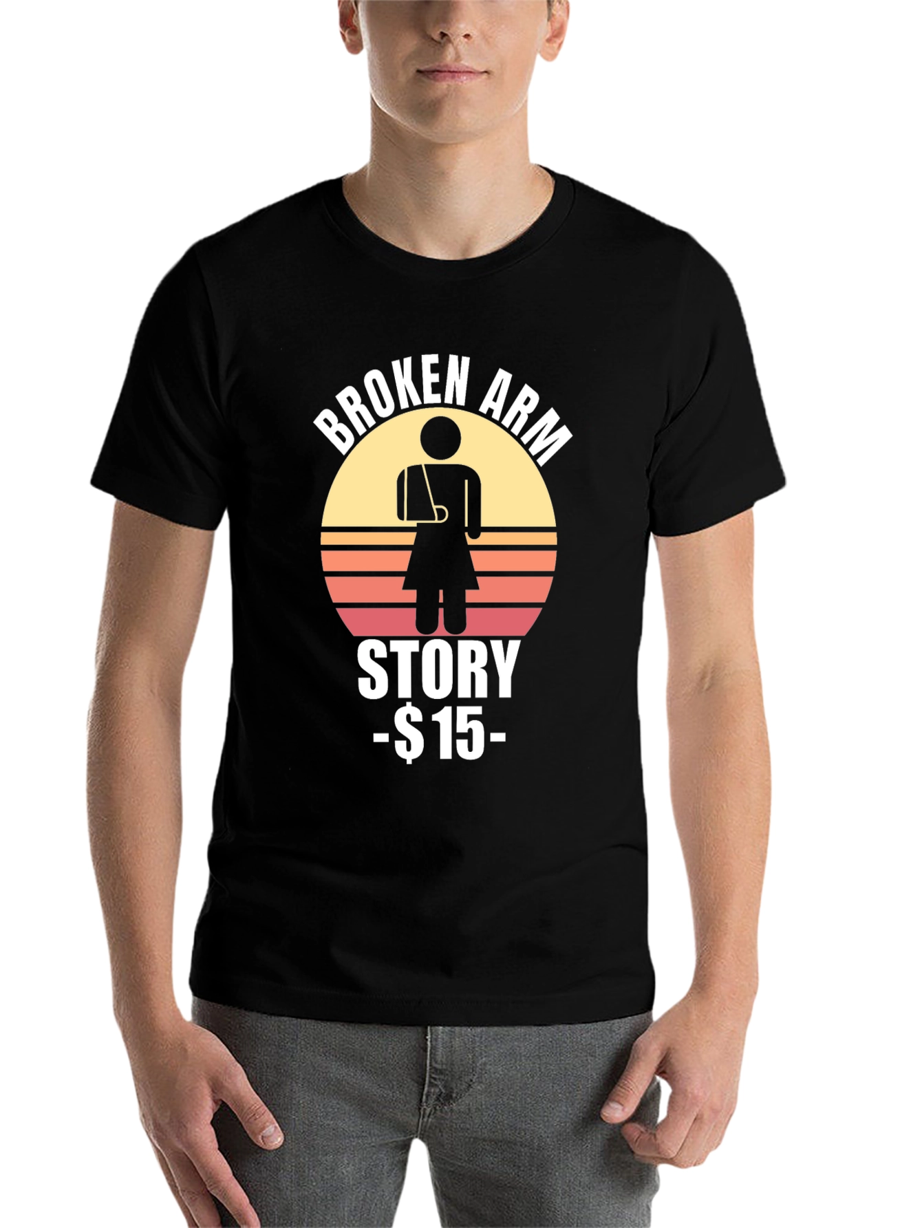 Black Broken Arm Story T-Shirt - $15 view 7