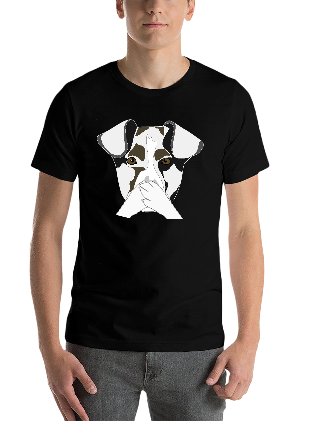 Black Dog Graphic Black T-Shirt view 7