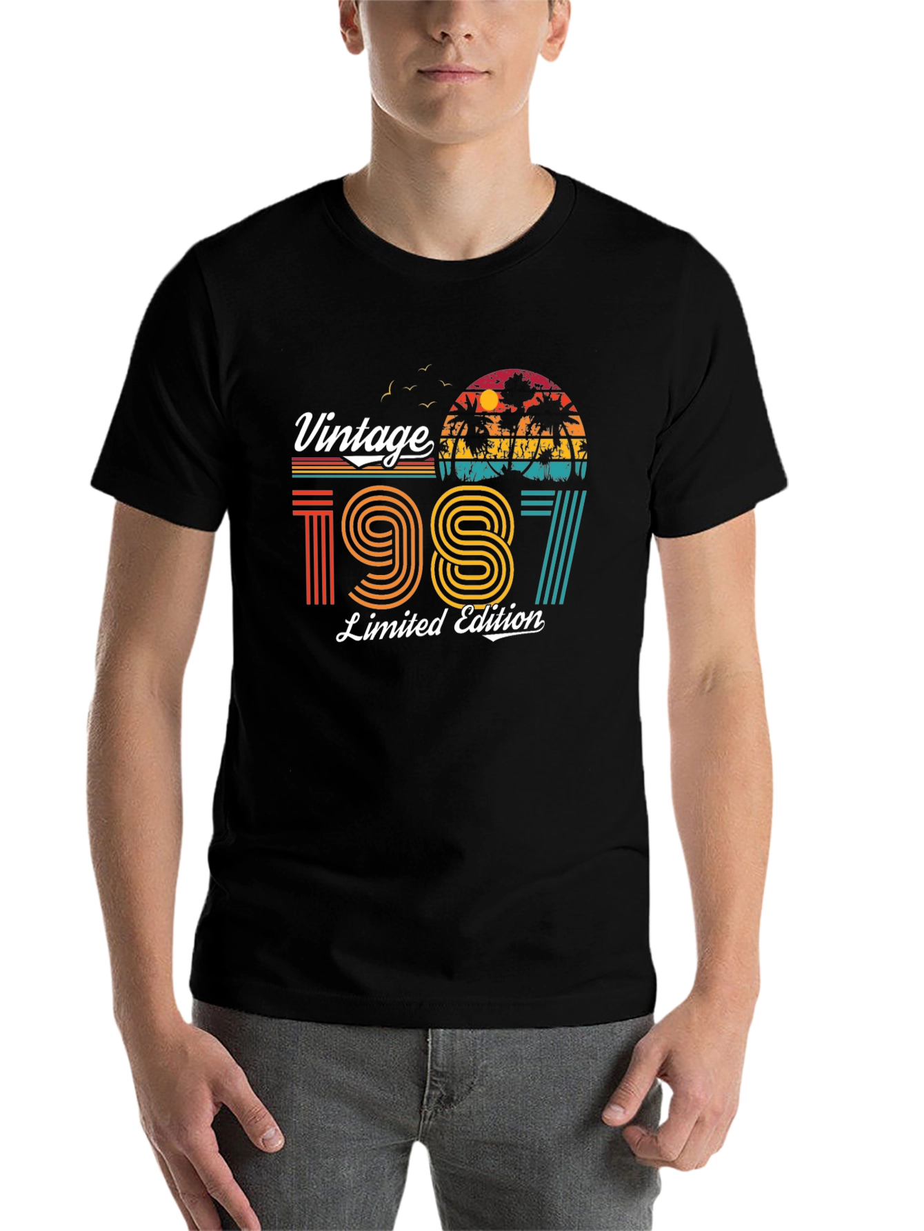 Black Vintage 1987 Limited Edition T-Shirt view 7