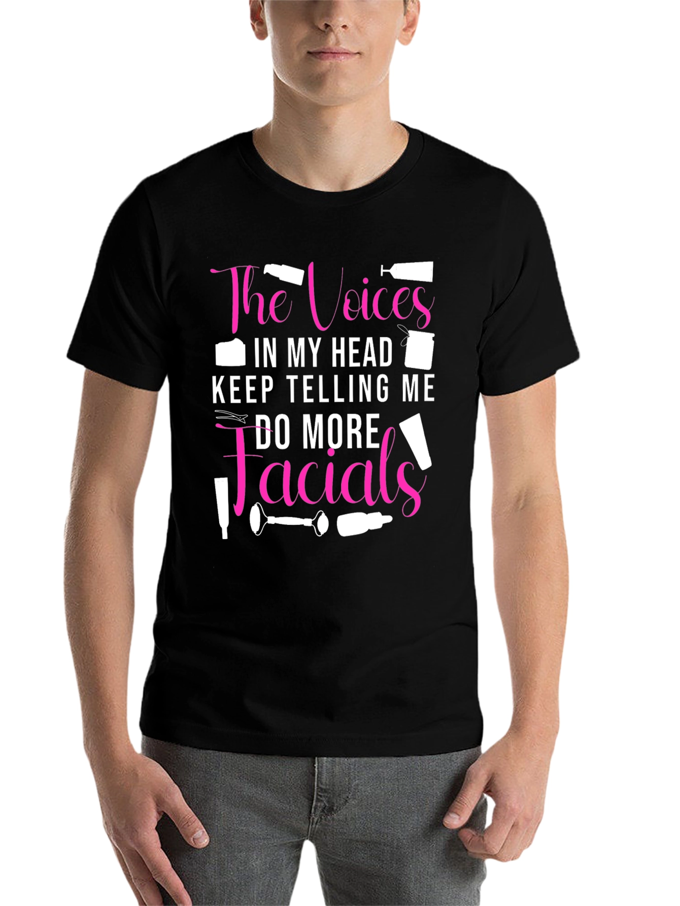 Voices in My Head Facials Graphic Tee - 7