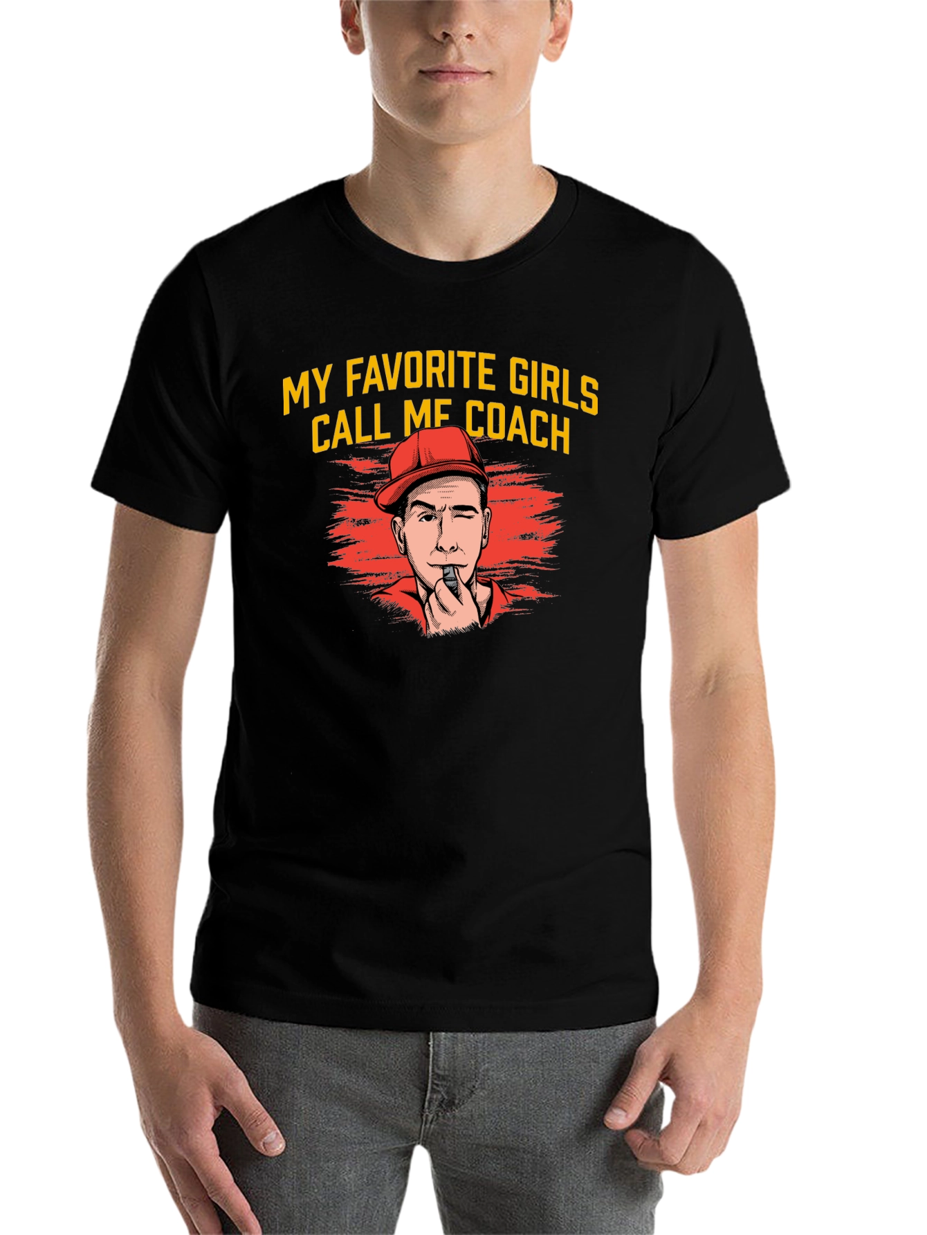 Black My Favorite Girls Call Me Coach T-Shirt view 7
