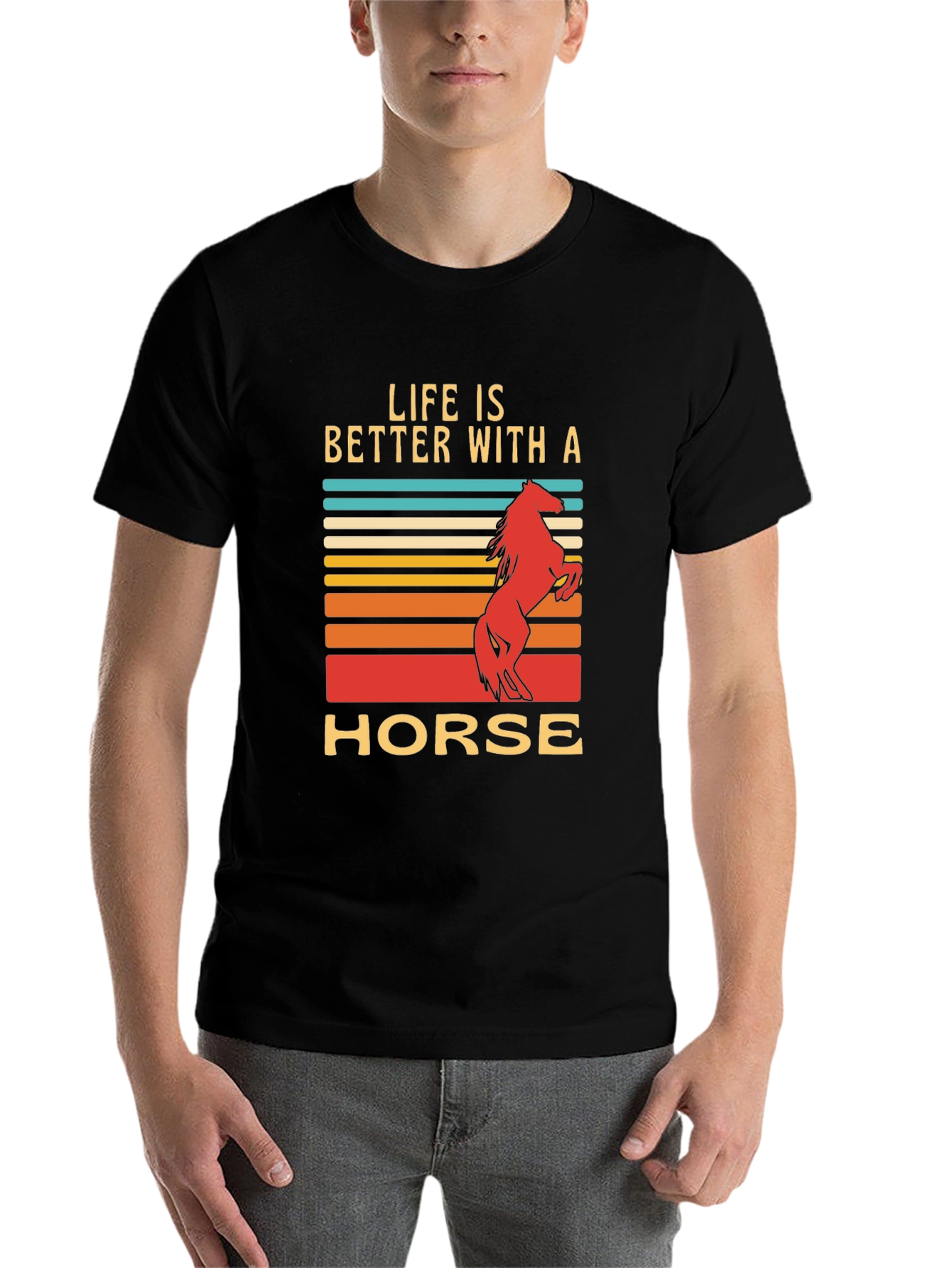 Black Life is Better with a Horse T-Shirt view 7