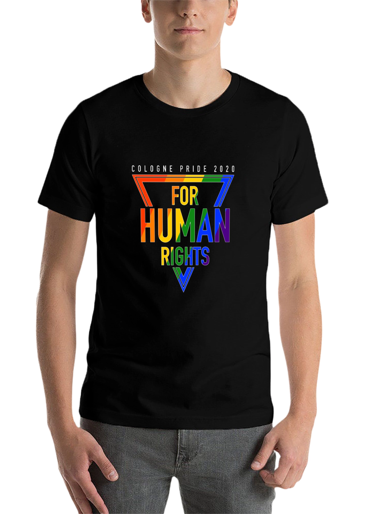 Black Cologne Pride 2020 Human Rights T-Shirt view 7