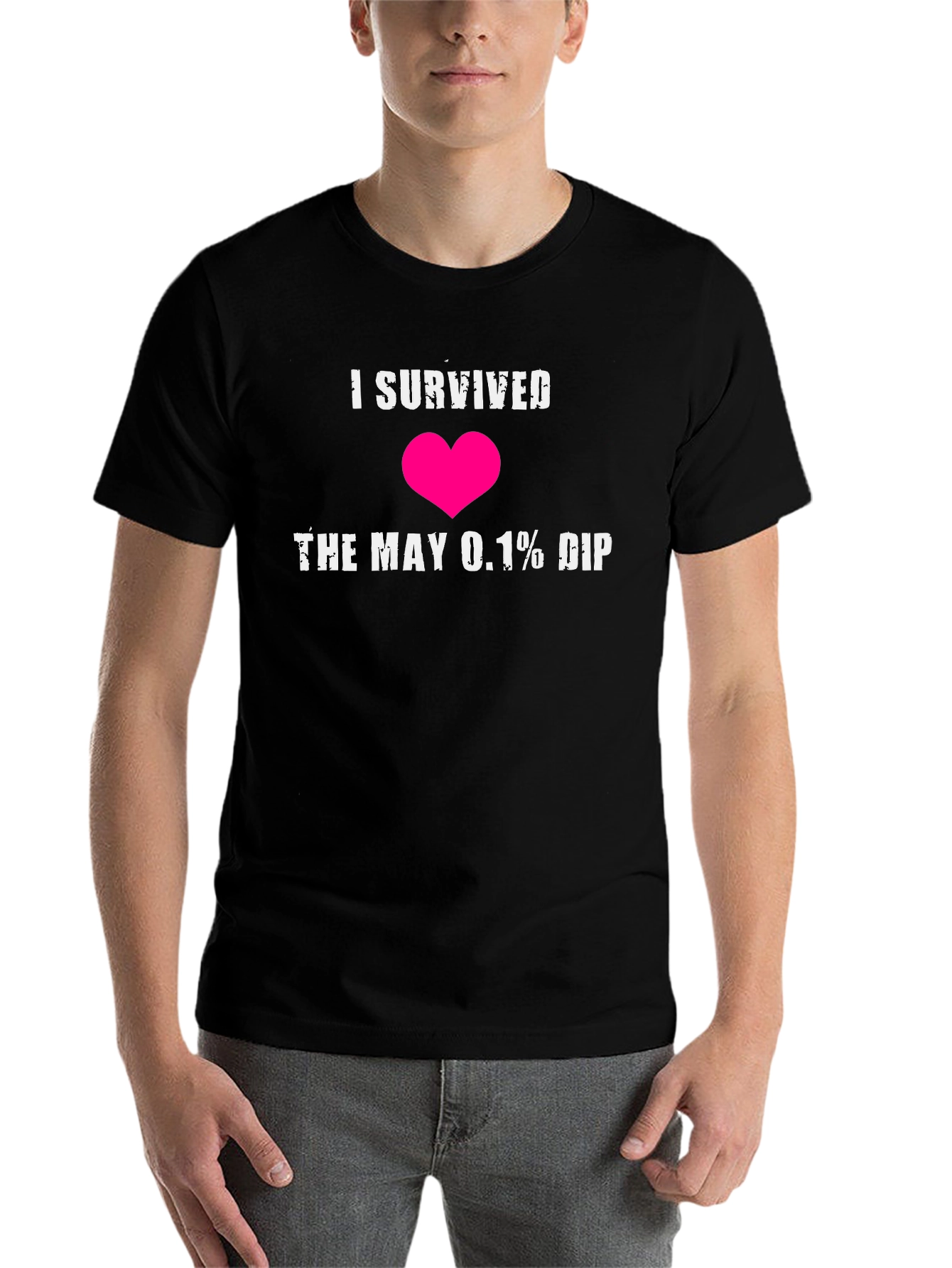 Black I Survived the May 0.1% DIP Graphic T-Shirt view 7