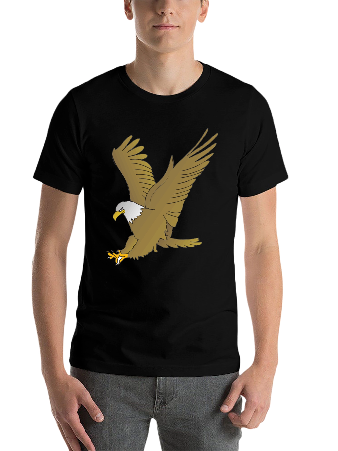 Black Eagle Graphic Black T-Shirt view 7