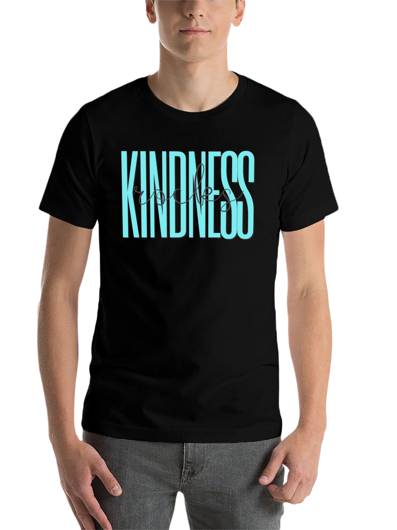 Kindness Rocks Graphic Tee - Soft Cotton Blend T-Shirt - 7
