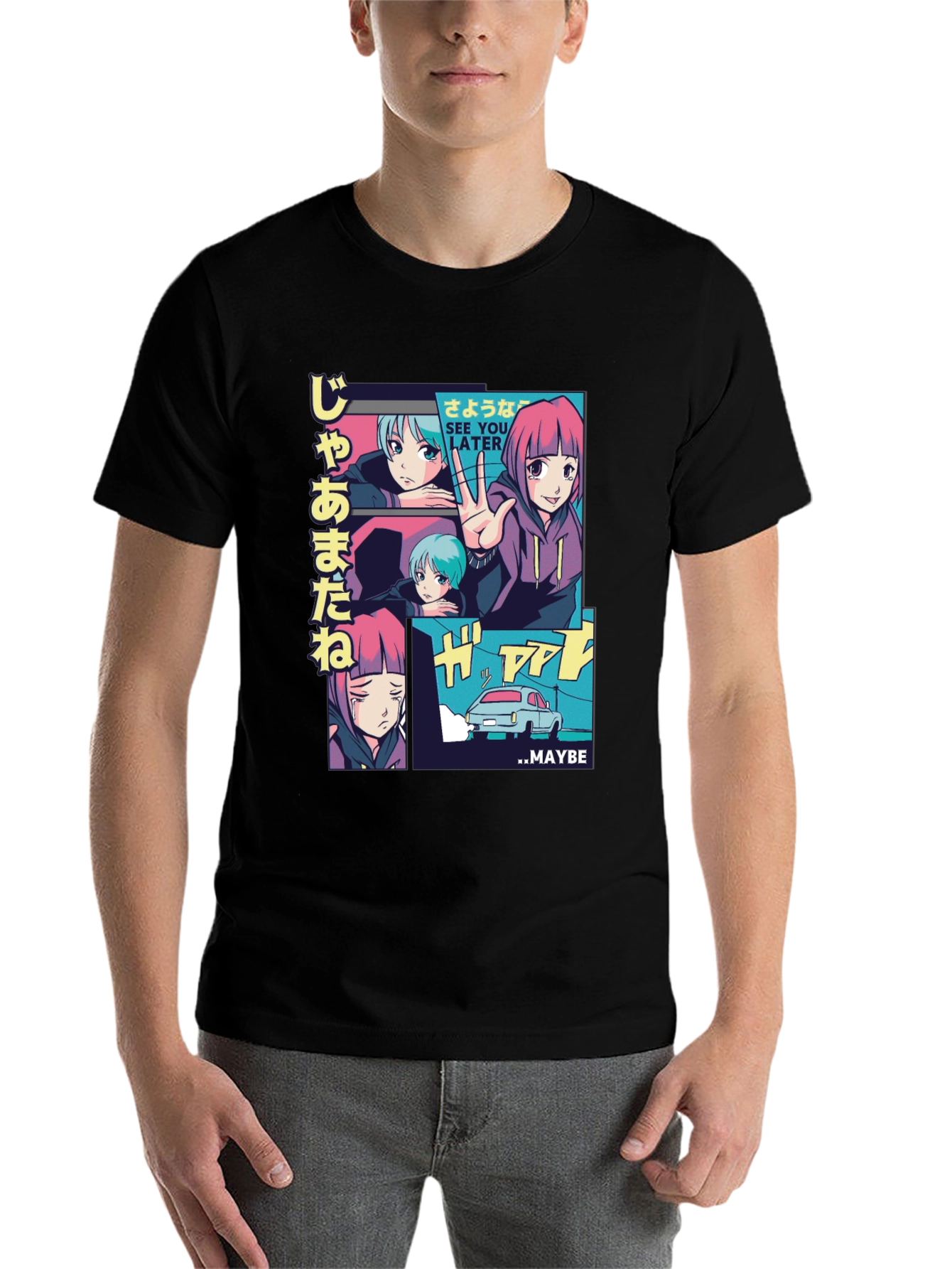 Anime Manga Style Graphic Tee - 7