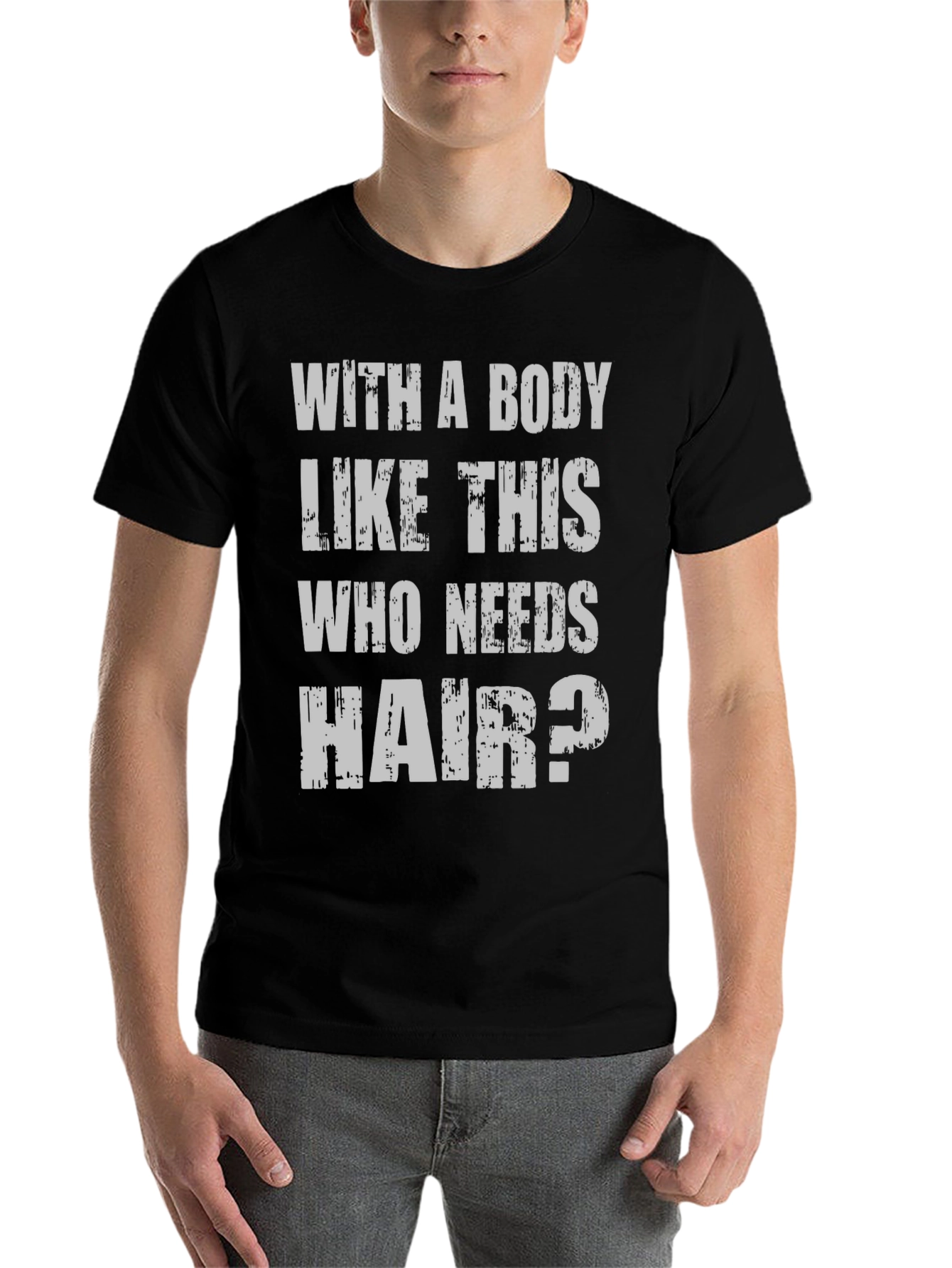 Black Funny Body Like This Men's T-Shirt view 7