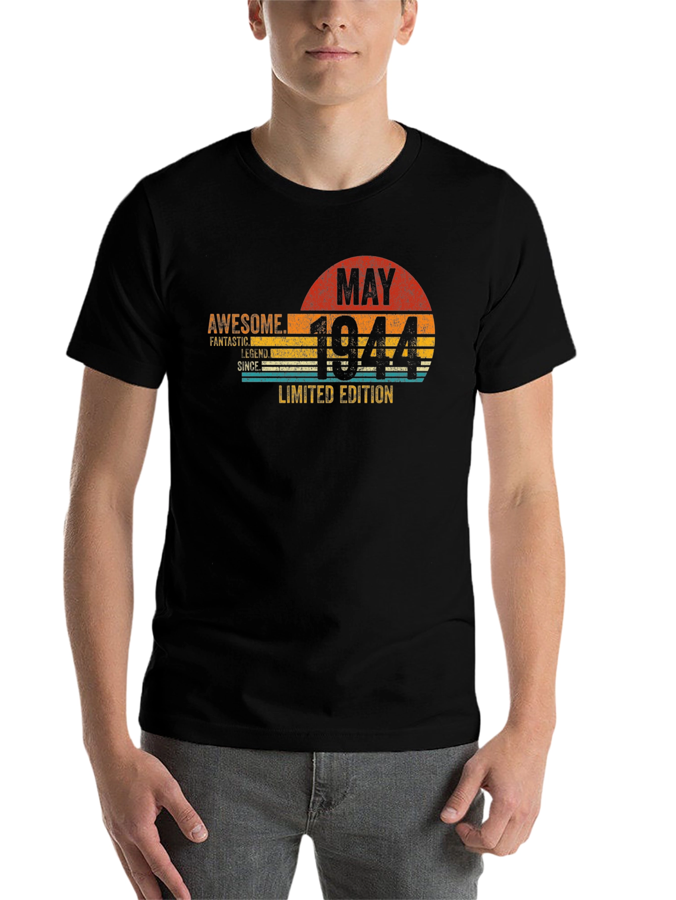 Black Awesome May 1944 Limited Edition T-Shirt view 7